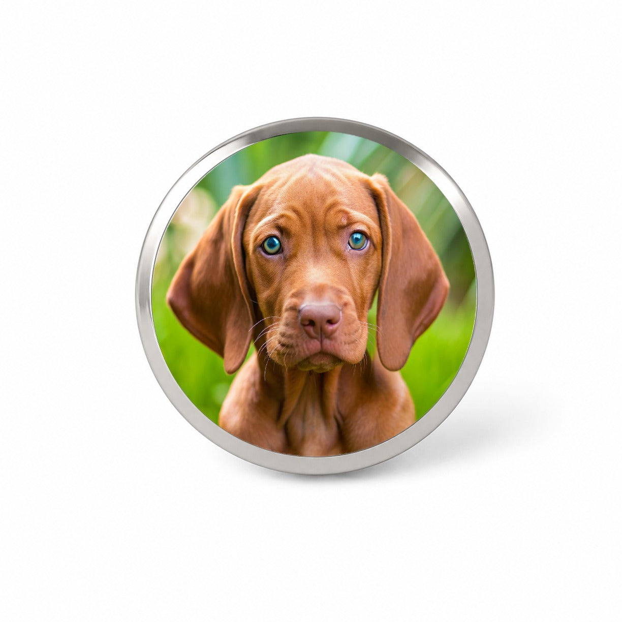 Vizsla Dog Puppy Photo Novelty Hat Backpack Lapel Pin