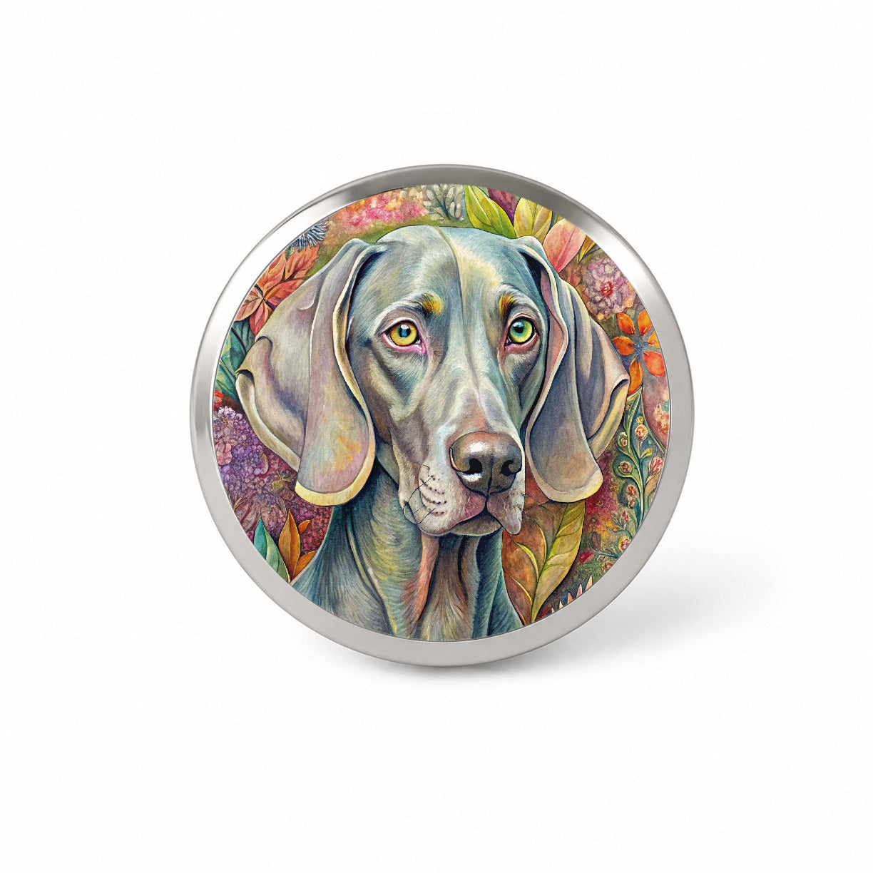 Weimaraner Dog French Bohemian Art Novelty Hat Backpack Lapel Pin