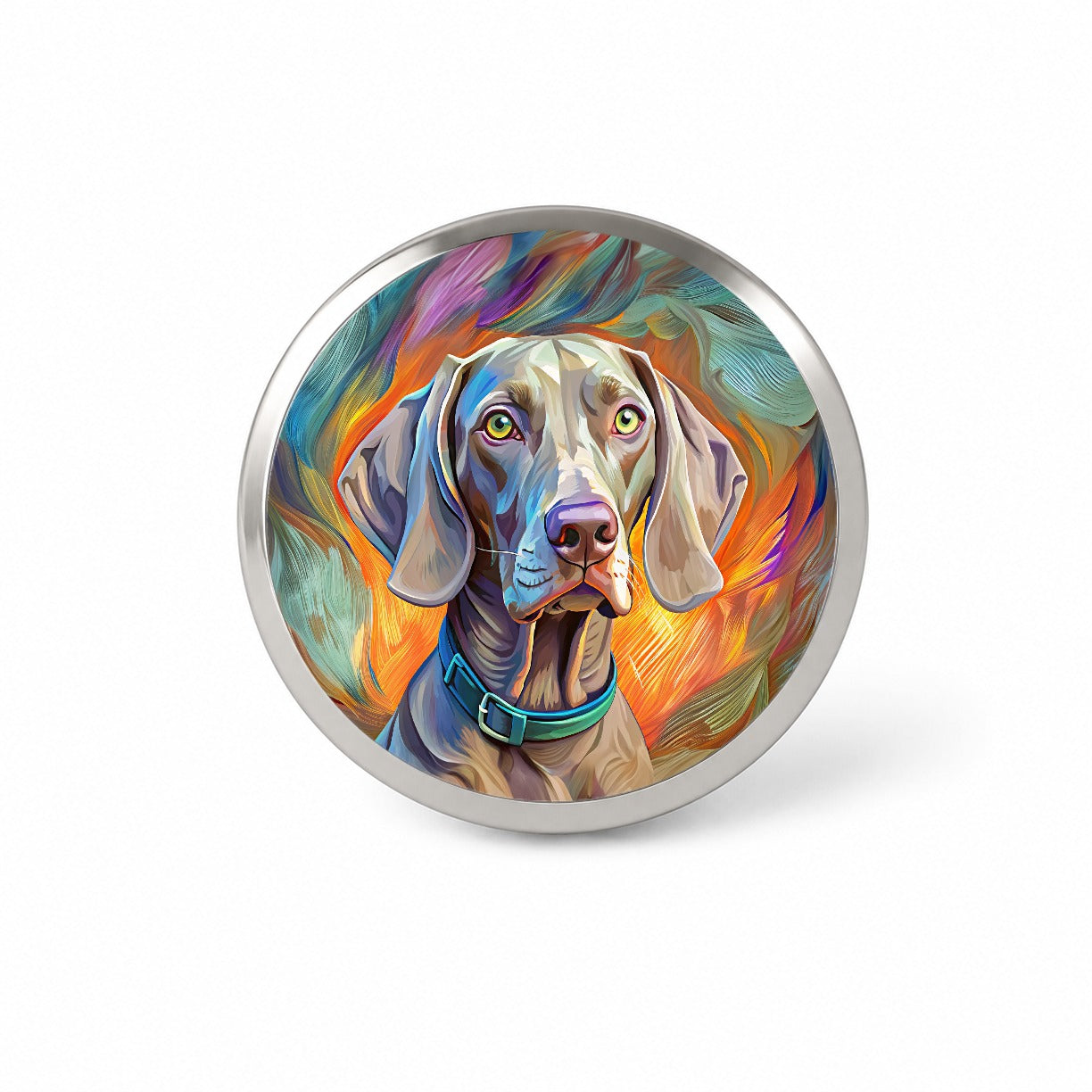 Weimaraner Dog Pop Art Novelty Hat Backpack Lapel Pin