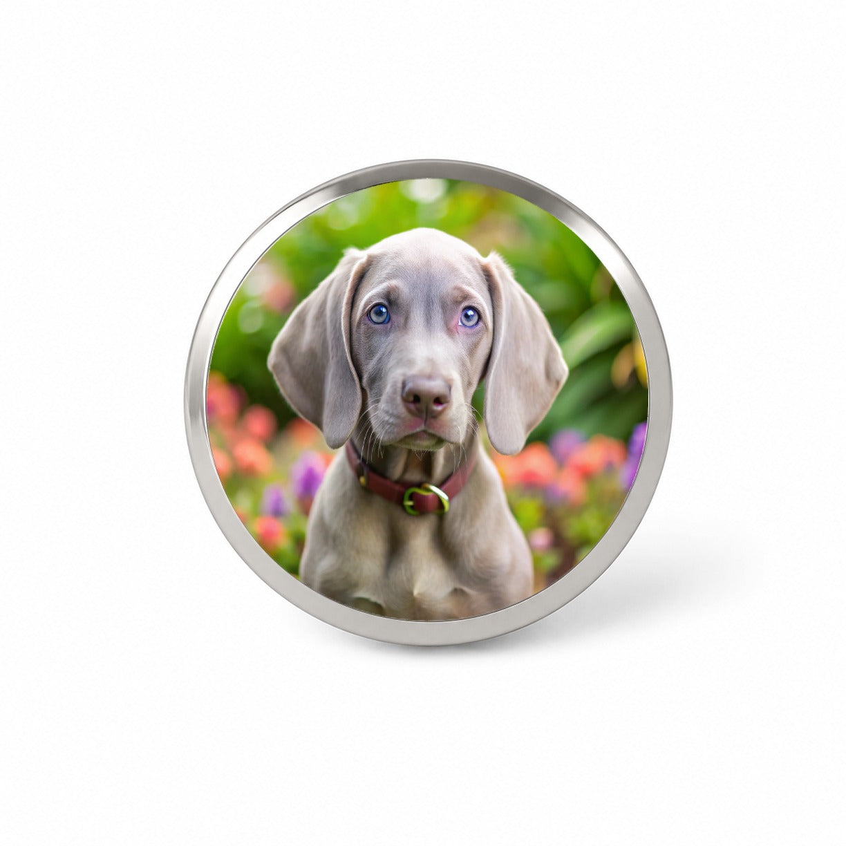 Weimaraner Dog Puppy Photo Novelty Hat Backpack Lapel Pin