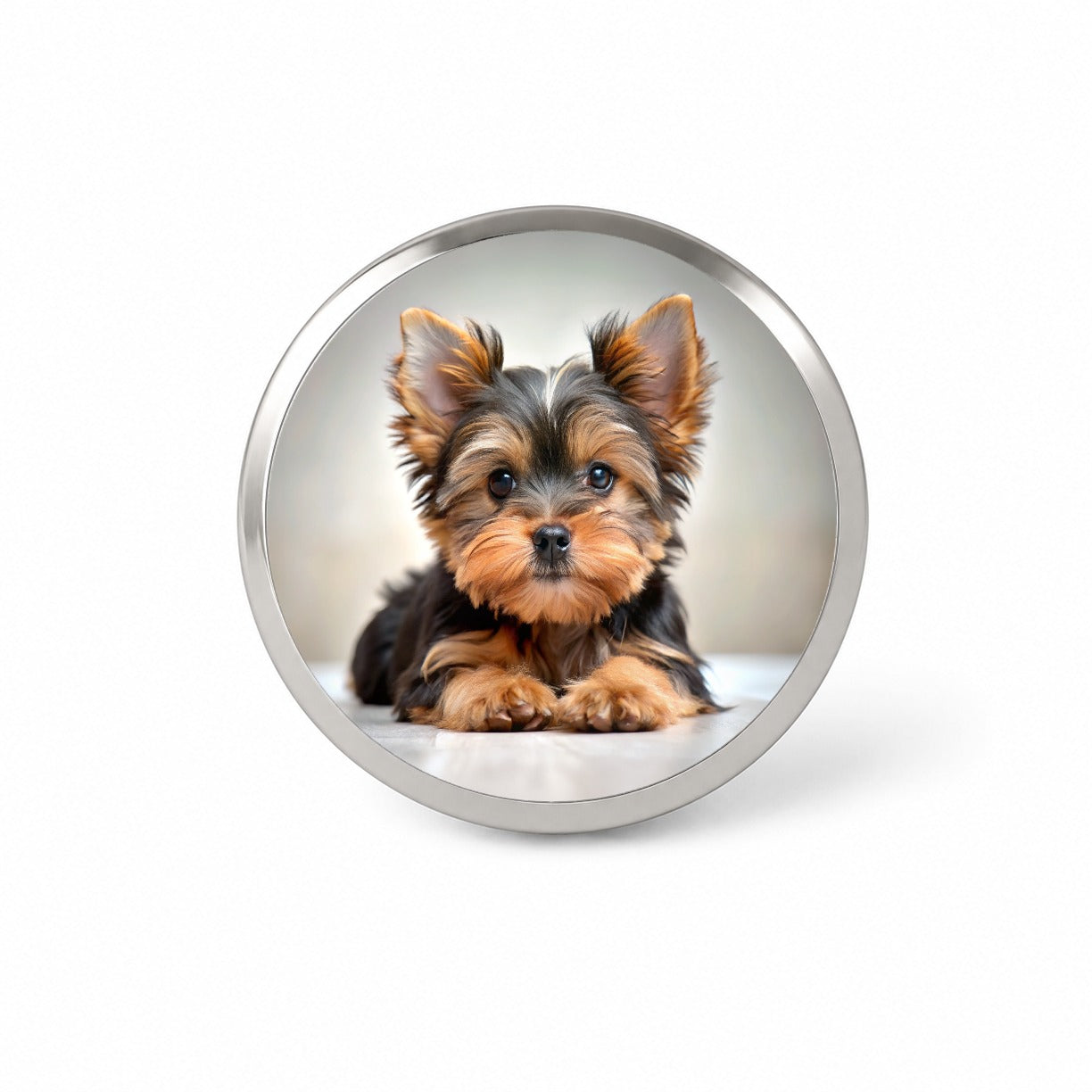 Yorkshire Terrier Yorkie Dog Puppy Photo Novelty Hat Backpack Lapel Pin