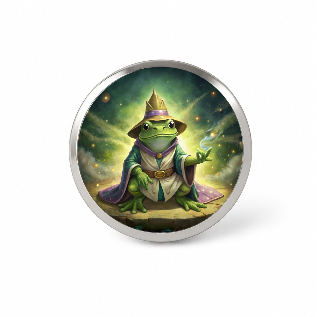 Frog Wizard Novelty Hat Backpack Lapel Pin