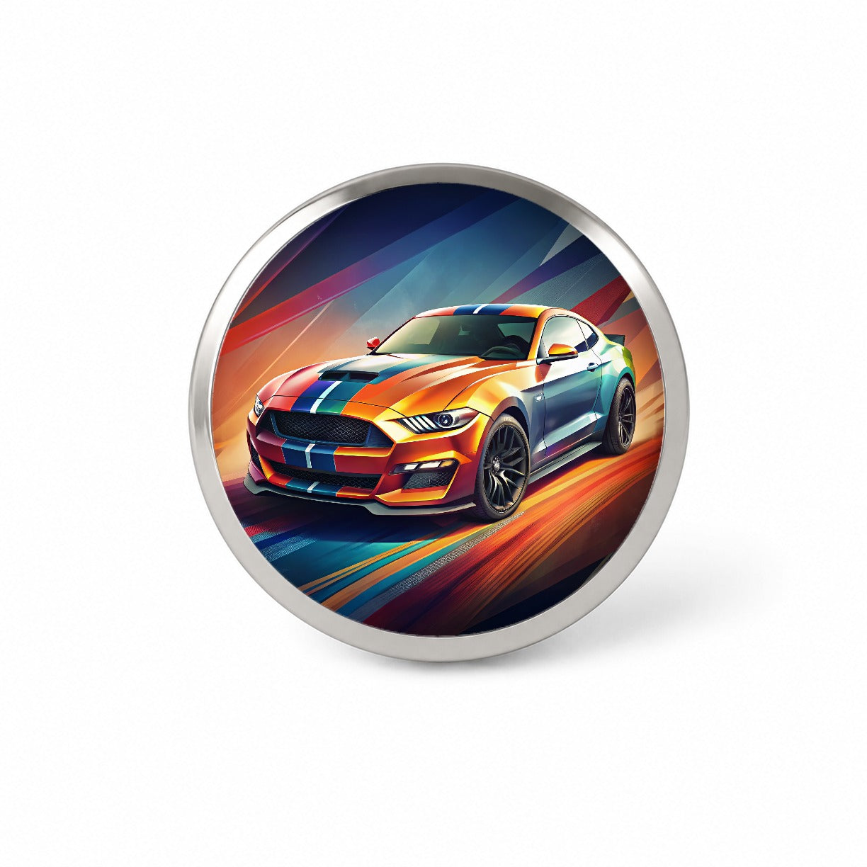 Modern Muscle Car Art Novelty Hat Backpack Lapel Pin