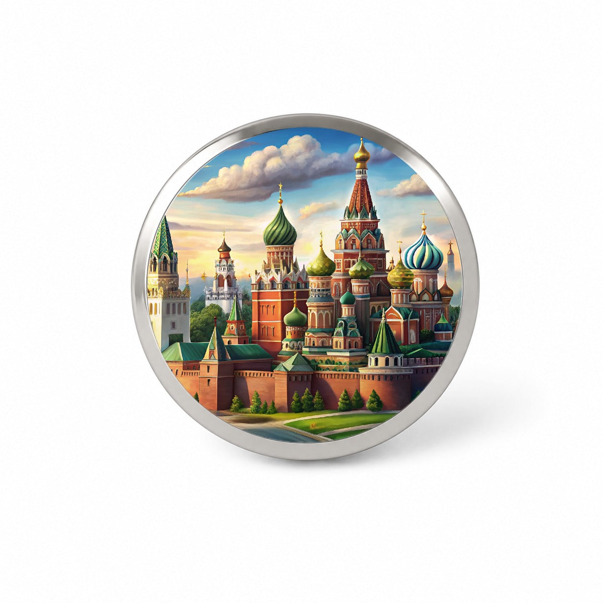 Russian Kremlin Moscow Russia Novelty Hat Backpack Lapel Pin
