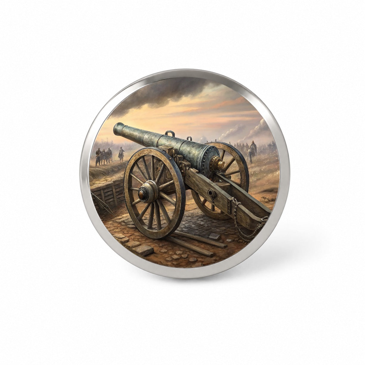 US Civil War Military Cannon Novelty Hat Backpack Lapel Pin