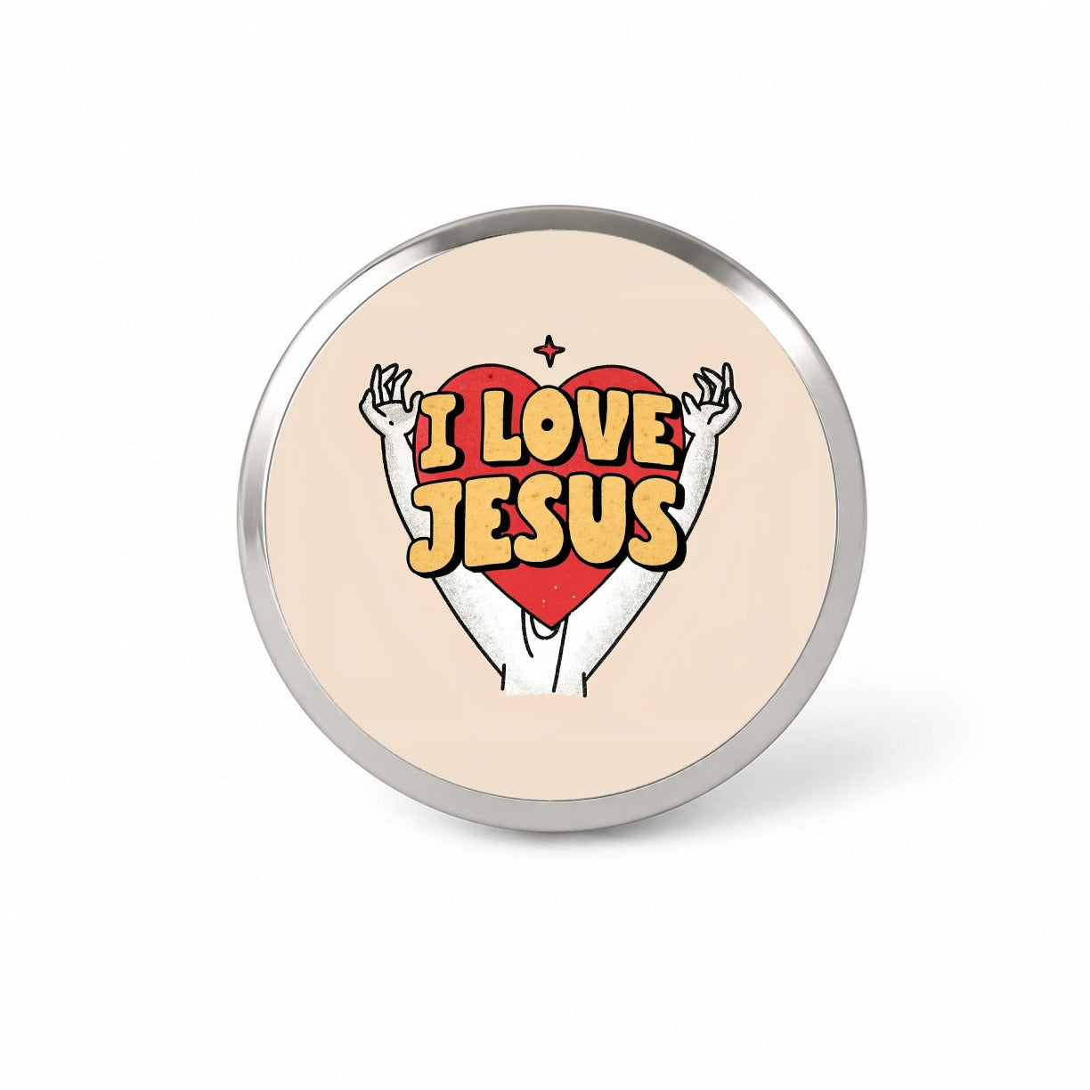 I Love Jesus Novelty Hat Backpack Lapel Pin