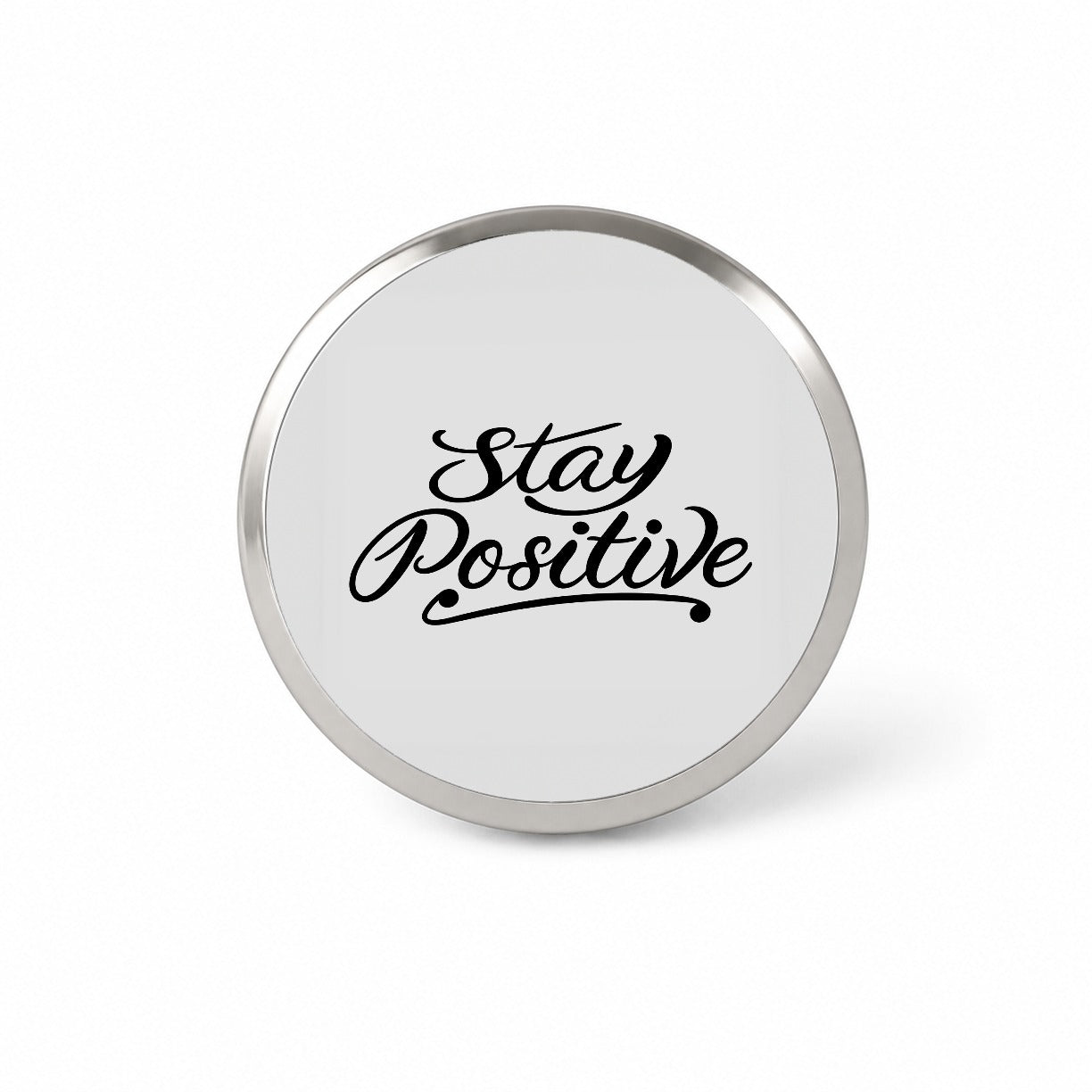Stay Positive Novelty Hat Backpack Lapel Pin