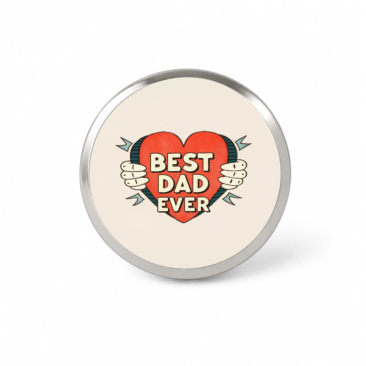 Best Dad Ever Novelty Hat Backpack Lapel Pin