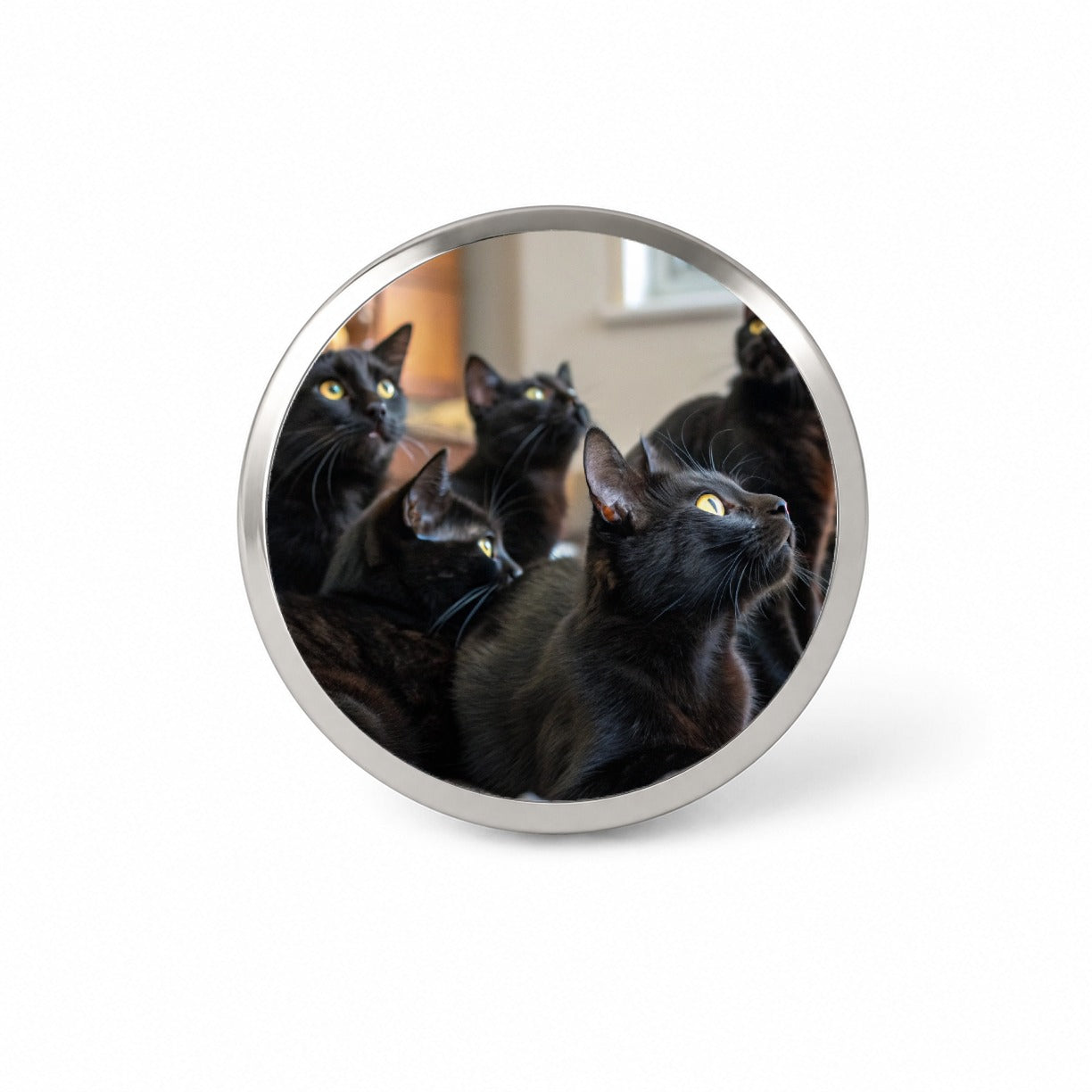 Bunch Of Black Cats Novelty Hat Backpack Lapel Pin