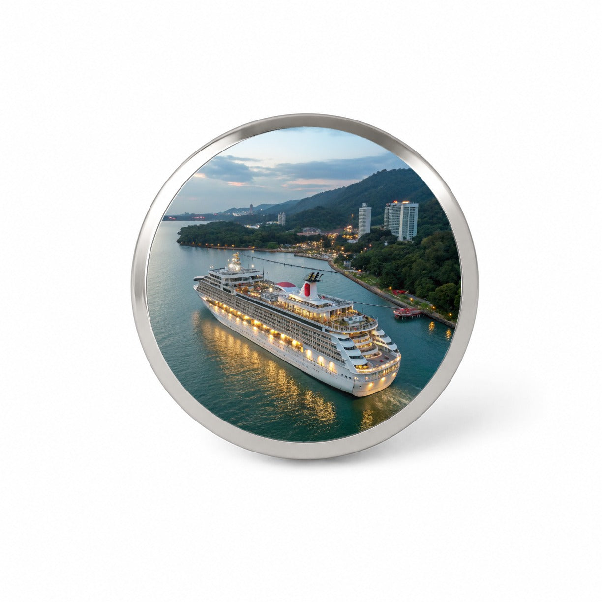 Cruise Ship Travel Vacation Novelty Hat Backpack Lapel Pin