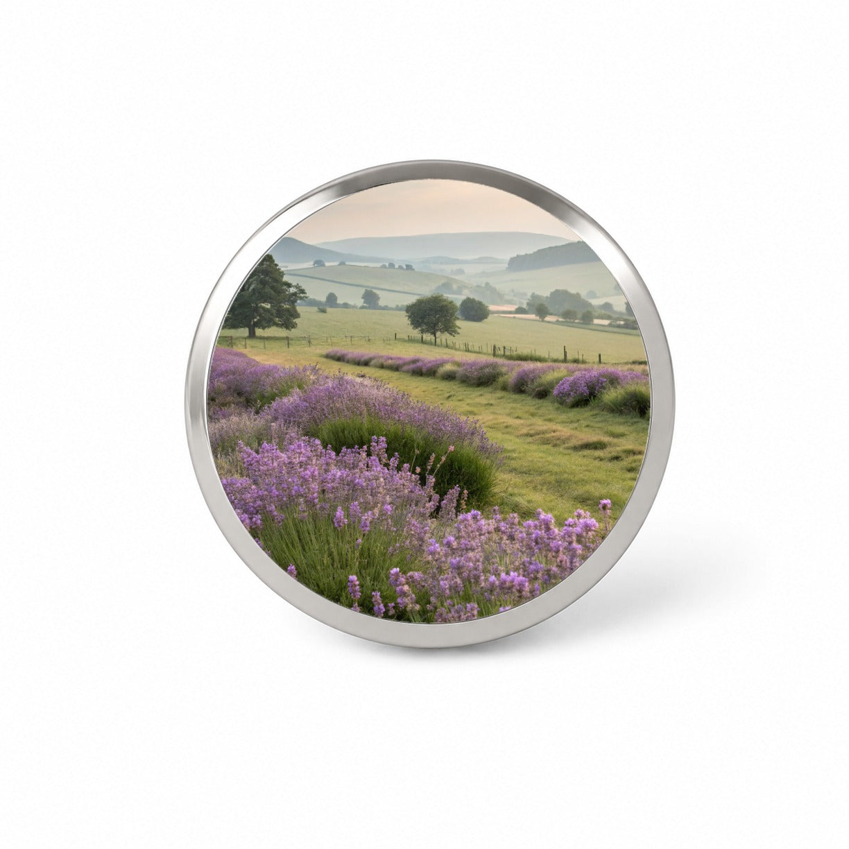Lavender Flowers Field Novelty Hat Backpack Lapel Pin