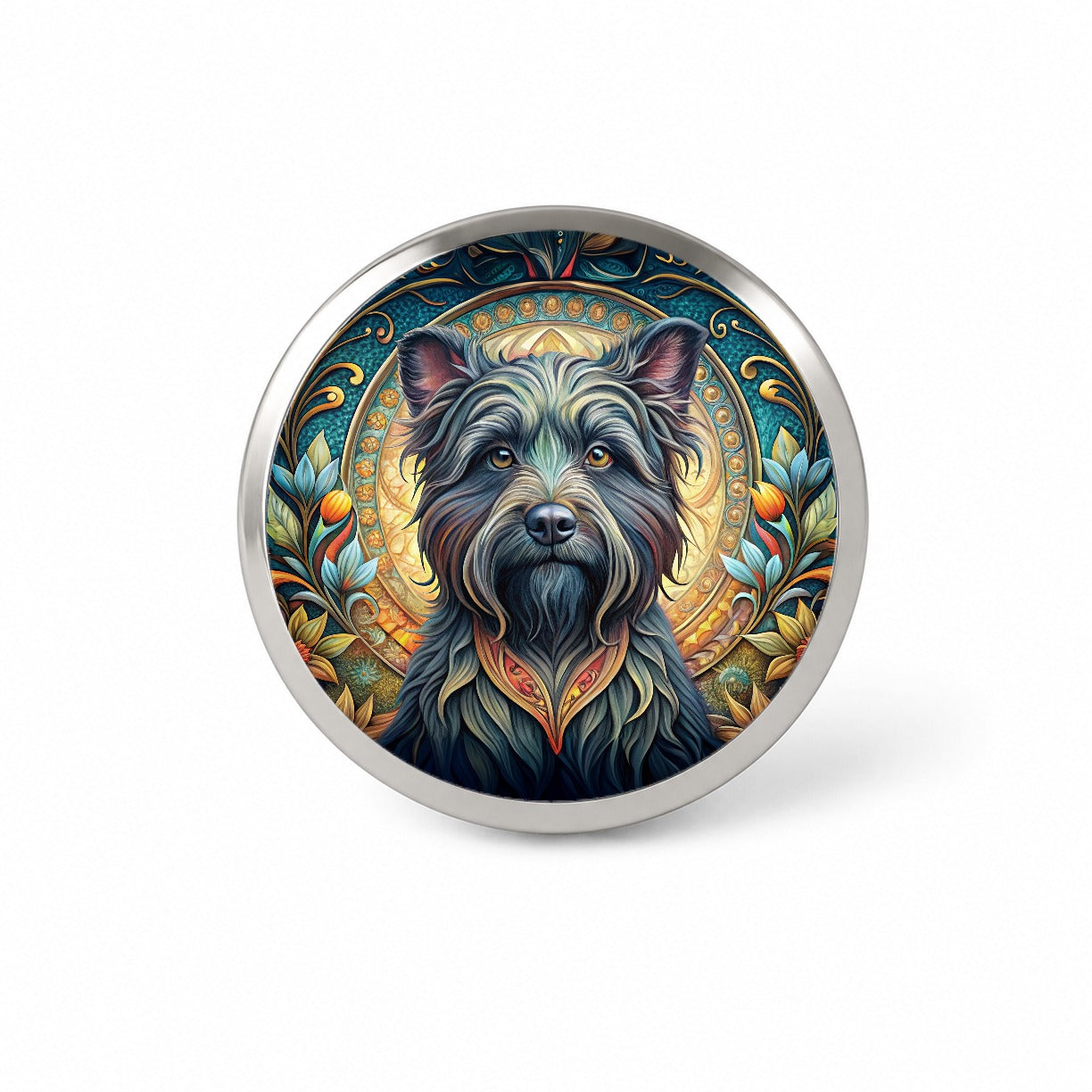 Affenpinscher Dog Art Nouveau Novelty Hat Backpack Lapel Pin