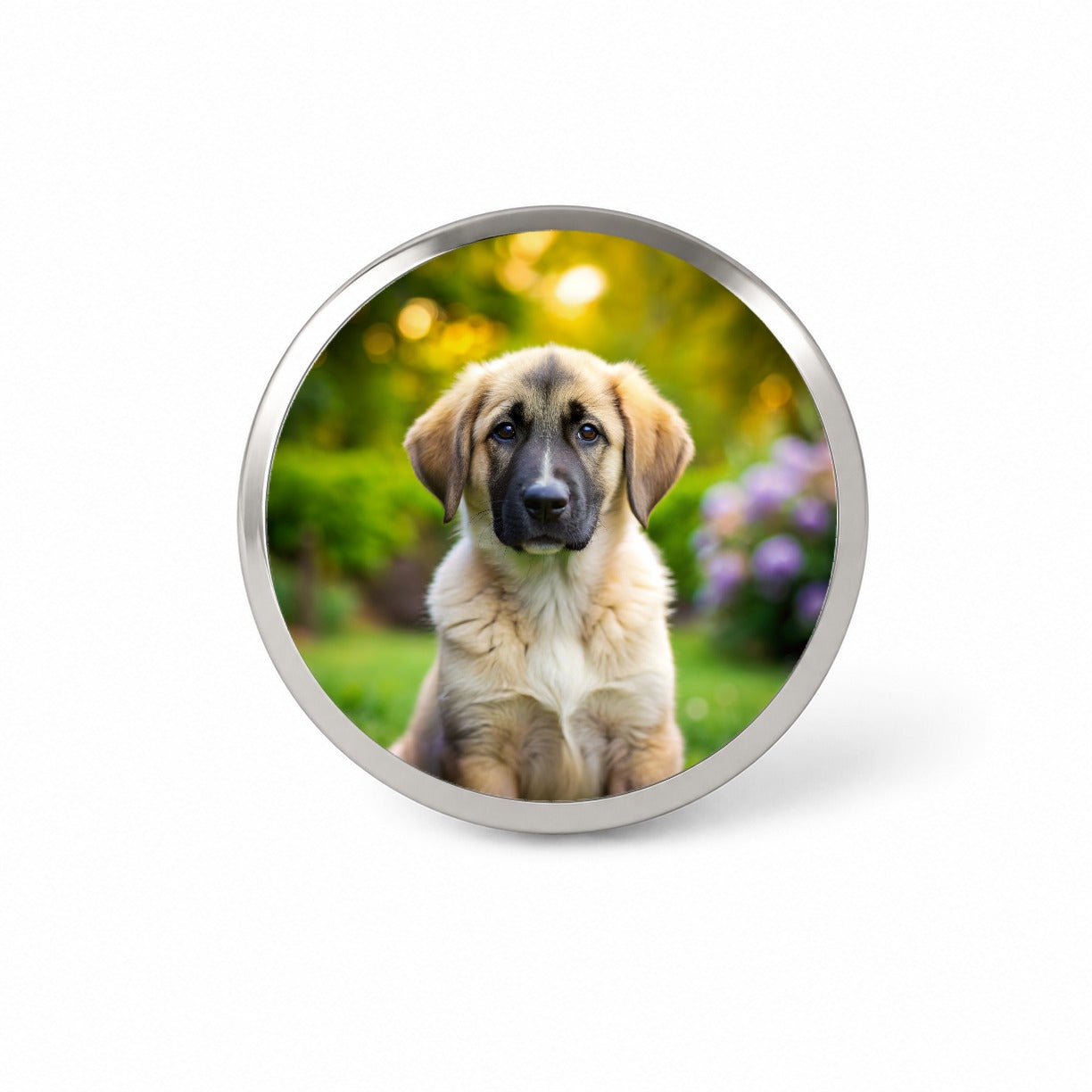 Anatolian Shepherd Dog Puppy Photo Novelty Hat Backpack Lapel Pin