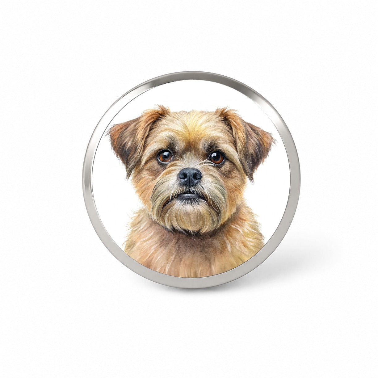 Brussels Griffon Dog Illustration Novelty Hat Backpack Lapel Pin
