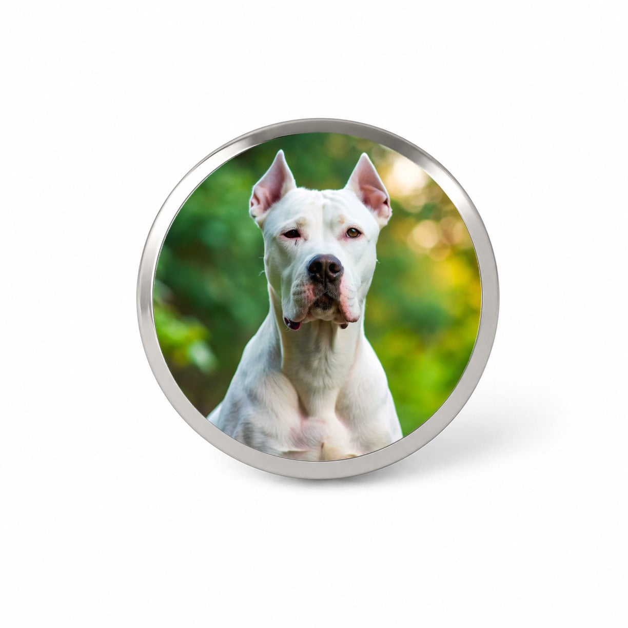 Dogo Argentino Dog Photo Novelty Hat Backpack Lapel Pin