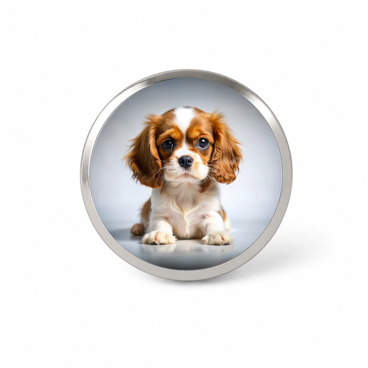 English Toy Spaniel Dog Puppy Photo Novelty Hat Backpack Lapel Pin