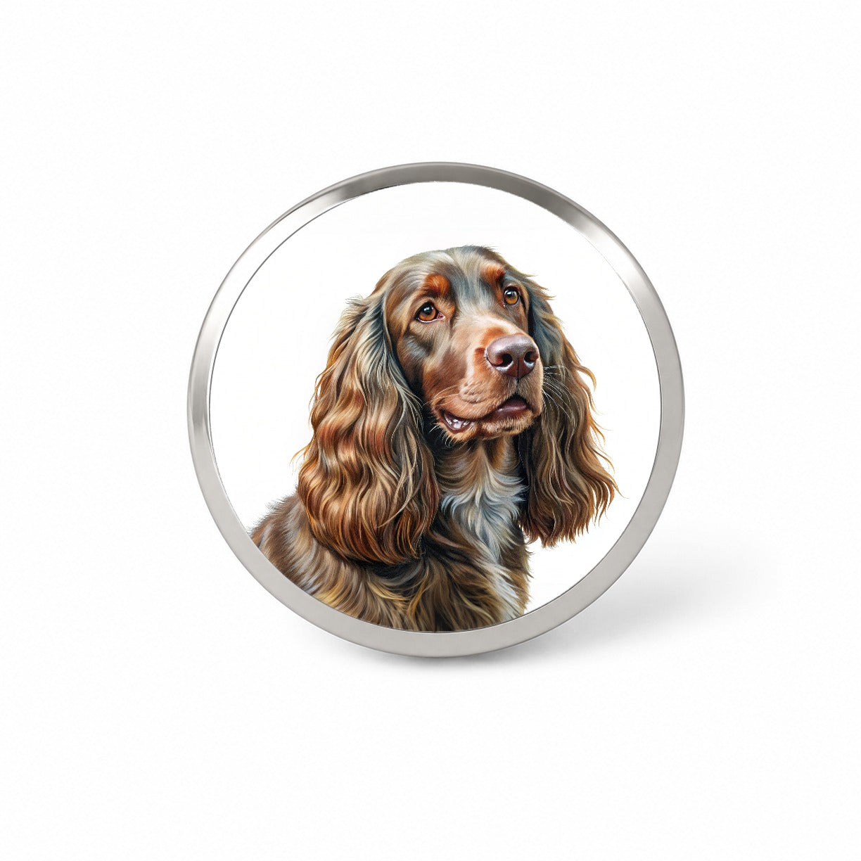 Field Spaniel Dog Illustration Novelty Hat Backpack Lapel Pin