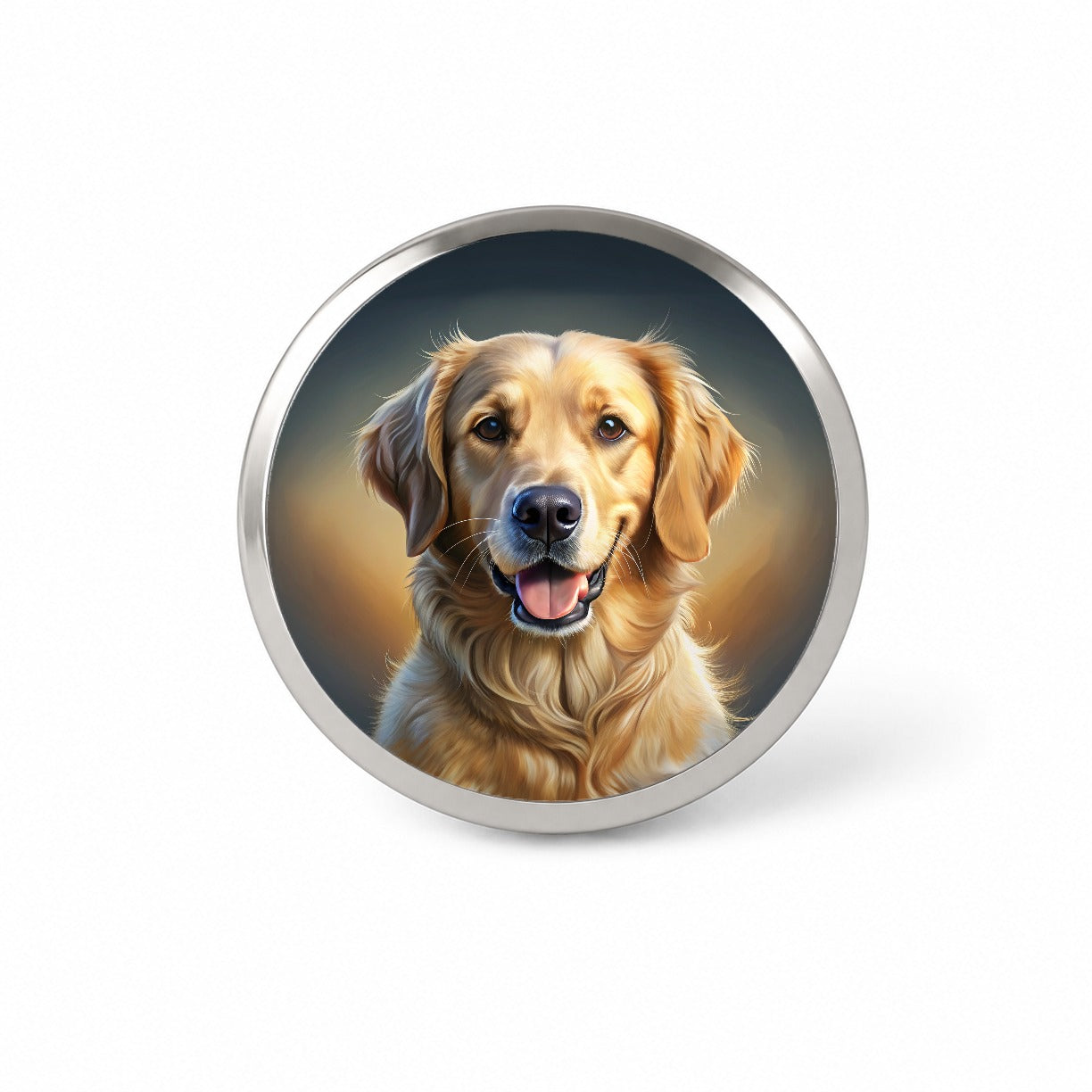 Goldador Dog Illustration Novelty Hat Backpack Lapel Pin