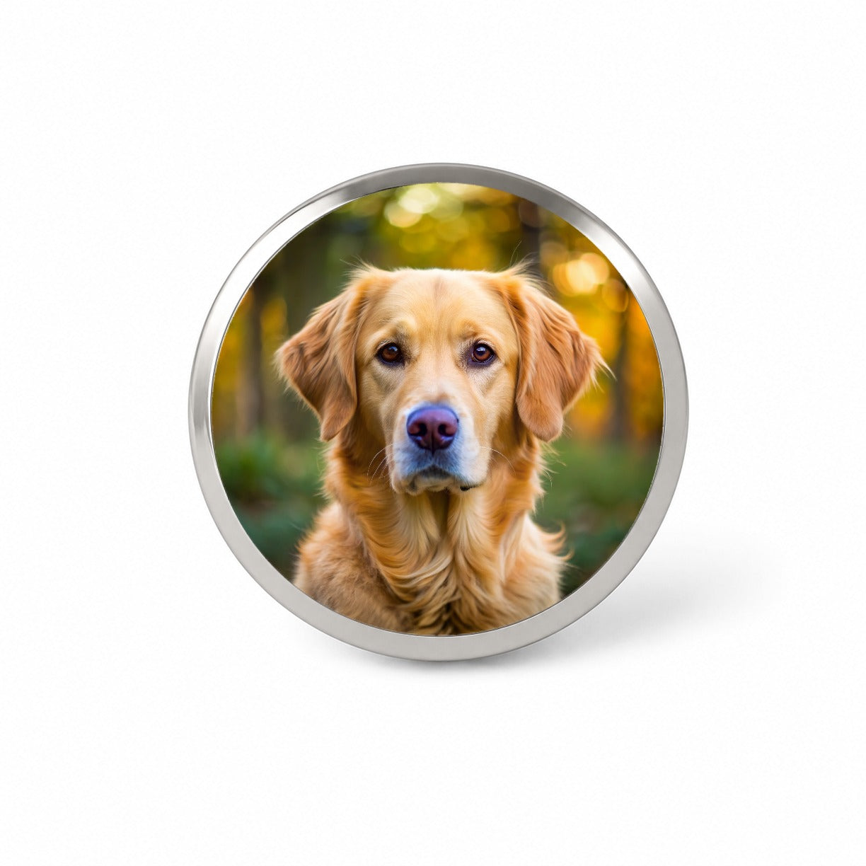 Goldador Dog Photo Novelty Hat Backpack Lapel Pin