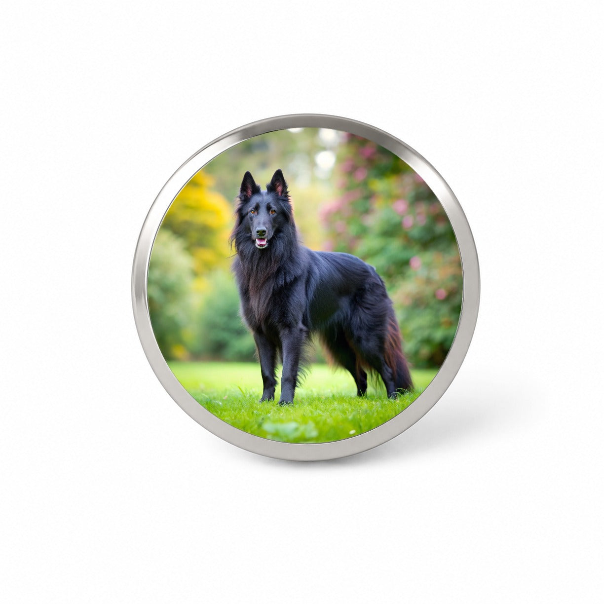 Groenendael Belgian Sheepdog Dog Photo Novelty Hat Backpack Lapel Pin