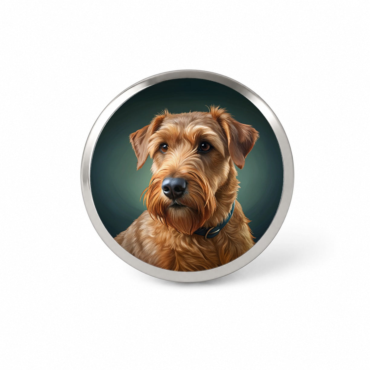 Irish Terrier Dog Illustration Novelty Hat Backpack Lapel Pin