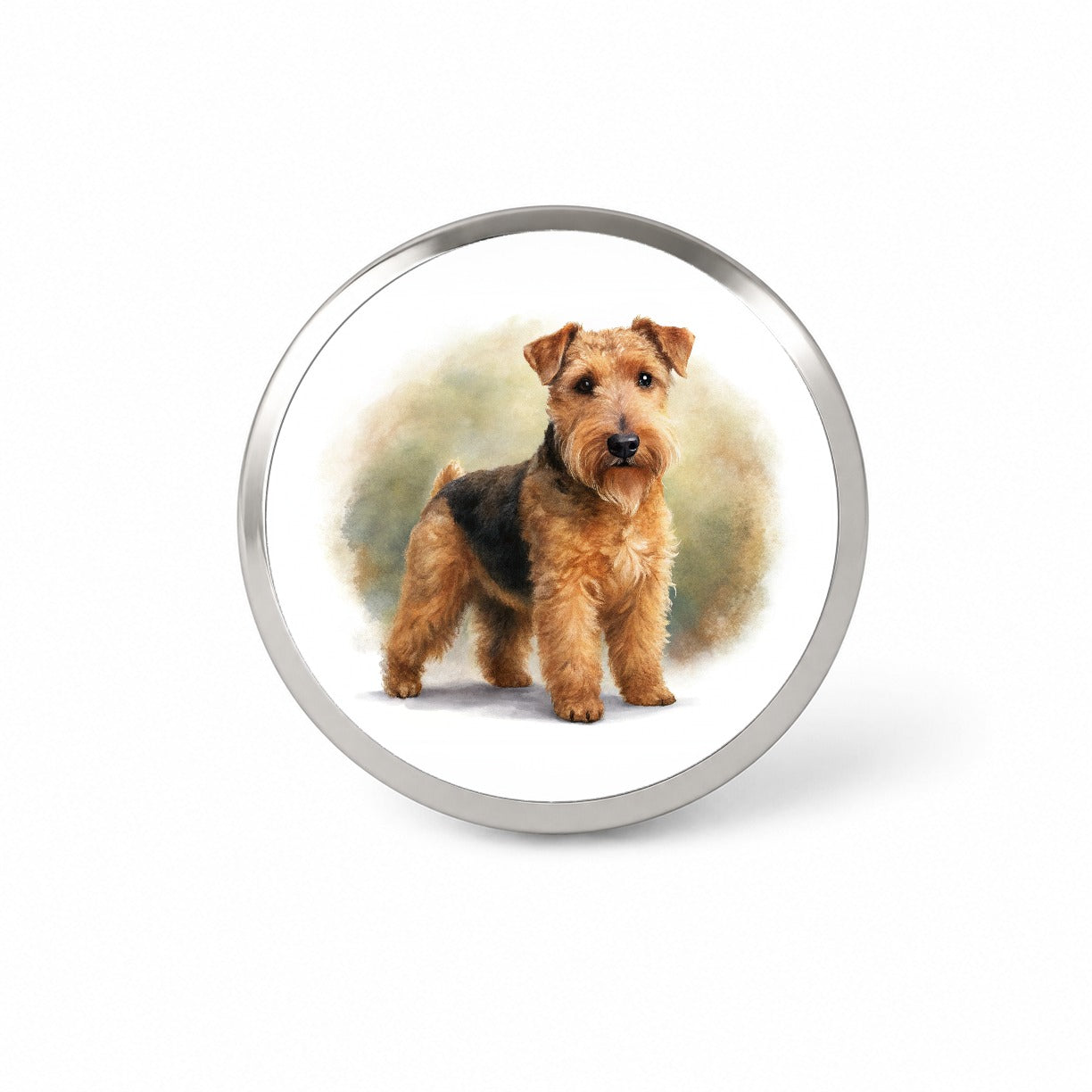 Lakeland Terrier Dog Illustration Novelty Hat Backpack Lapel Pin