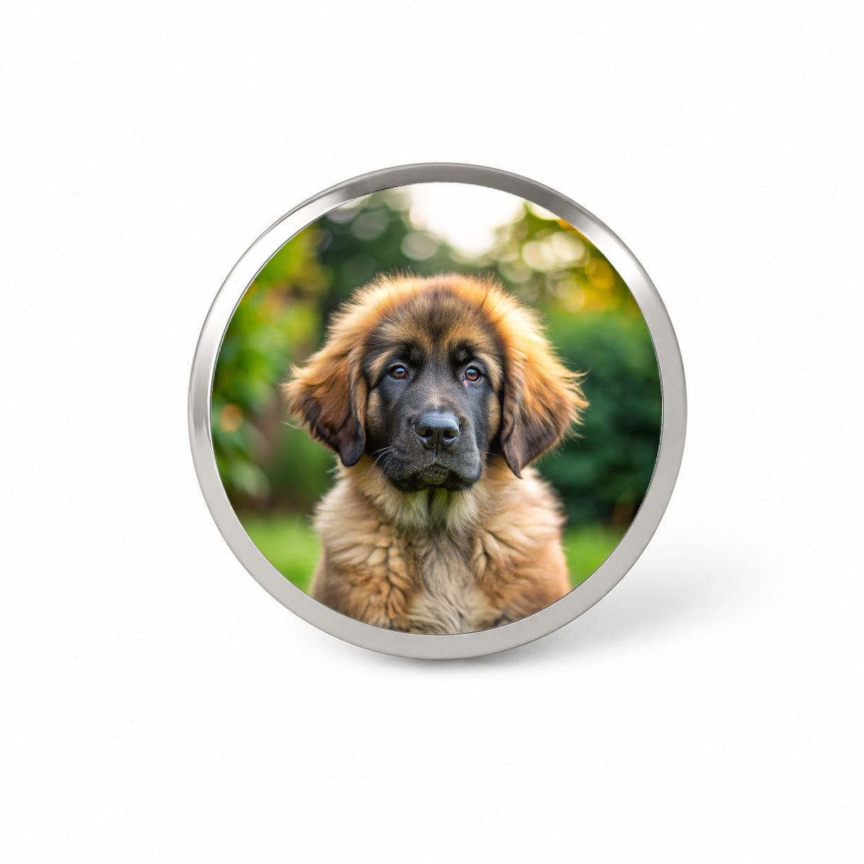 Leonberger Dog Puppy Photo Novelty Hat Backpack Lapel Pin