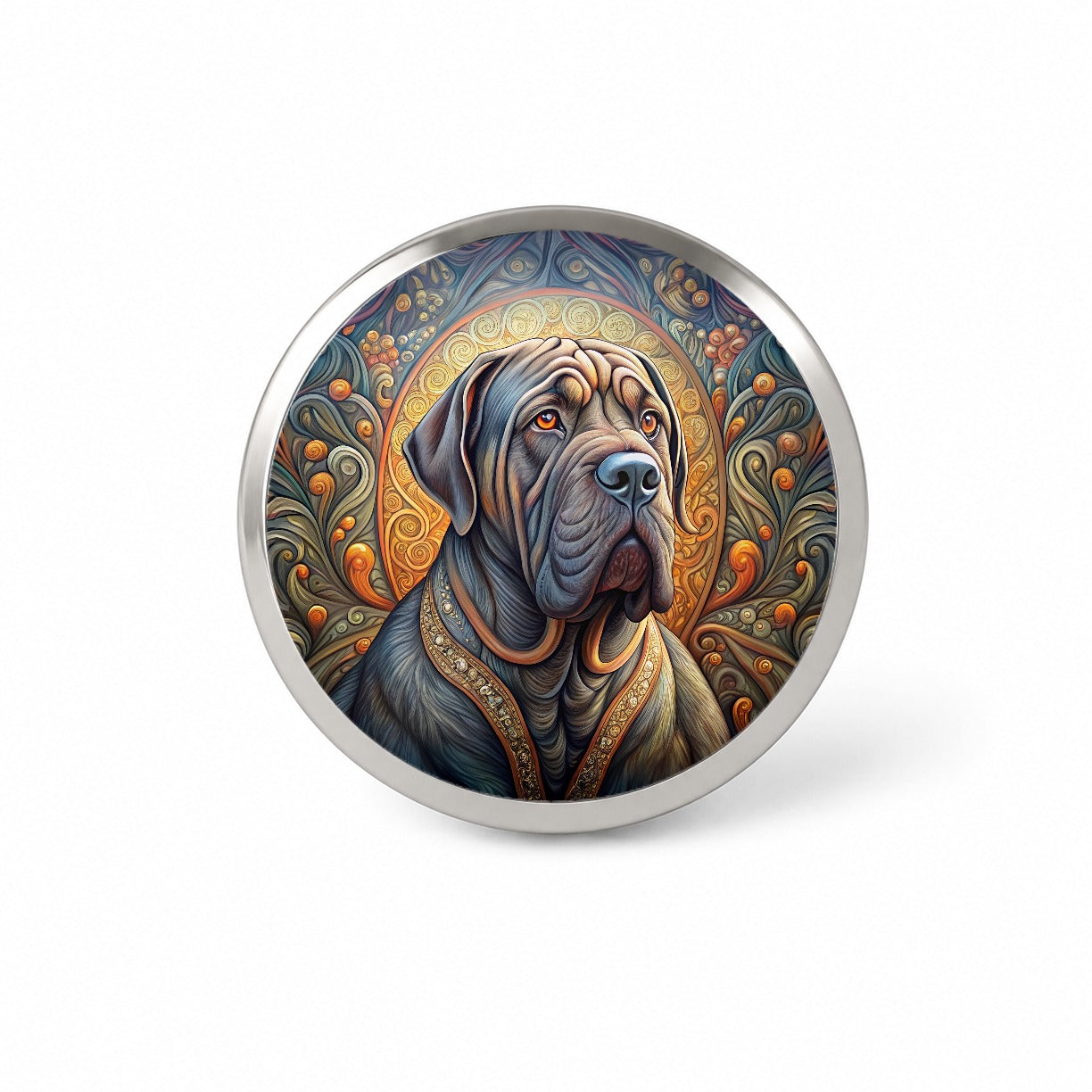 Neapolitan Mastiff Dog Art Nouveau Novelty Hat Backpack Lapel Pin