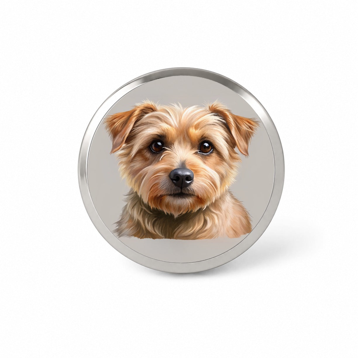 Norfolk Terrier Dog Illustration Novelty Hat Backpack Lapel Pin