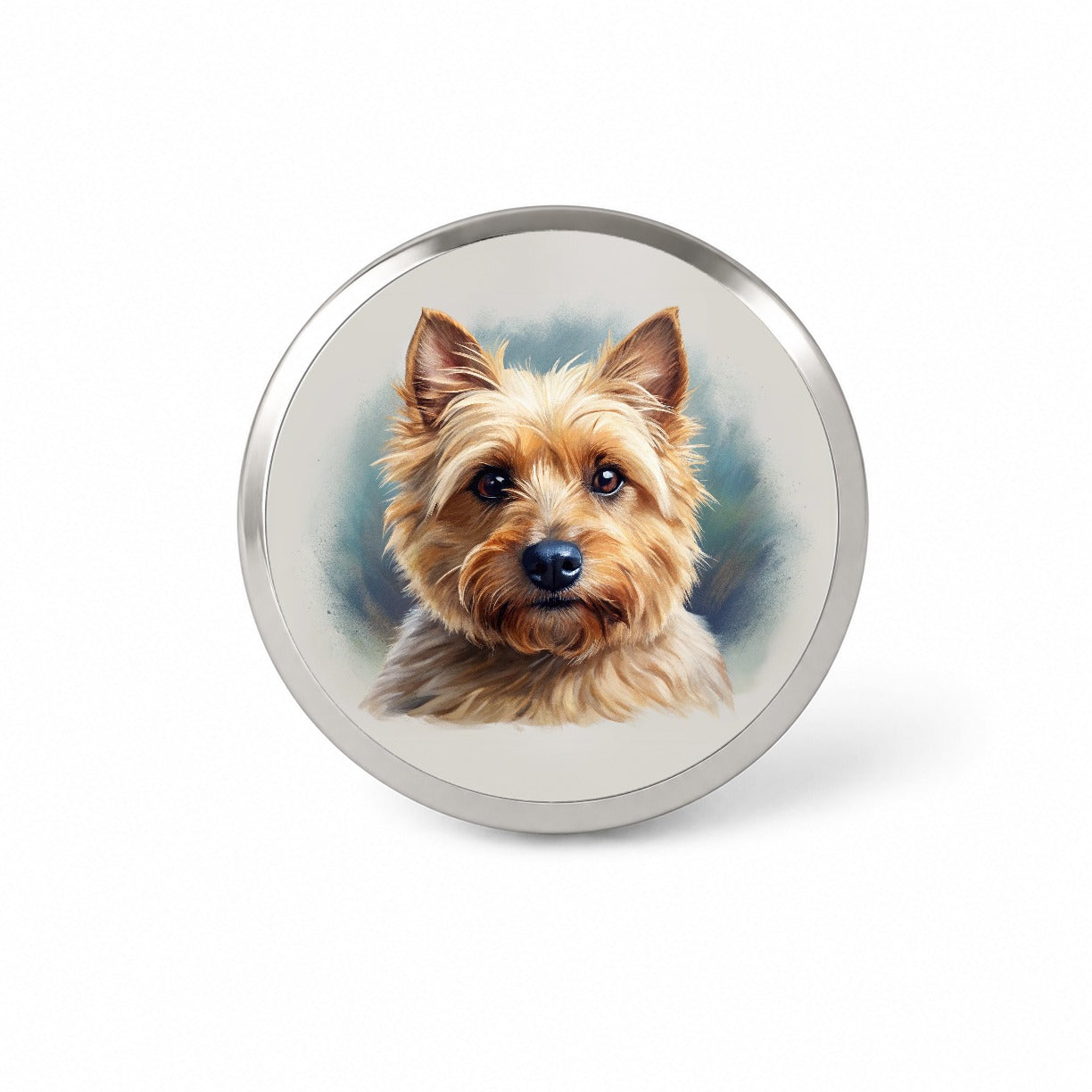 Norwich Terrier Dog Illustration Novelty Hat Backpack Lapel Pin