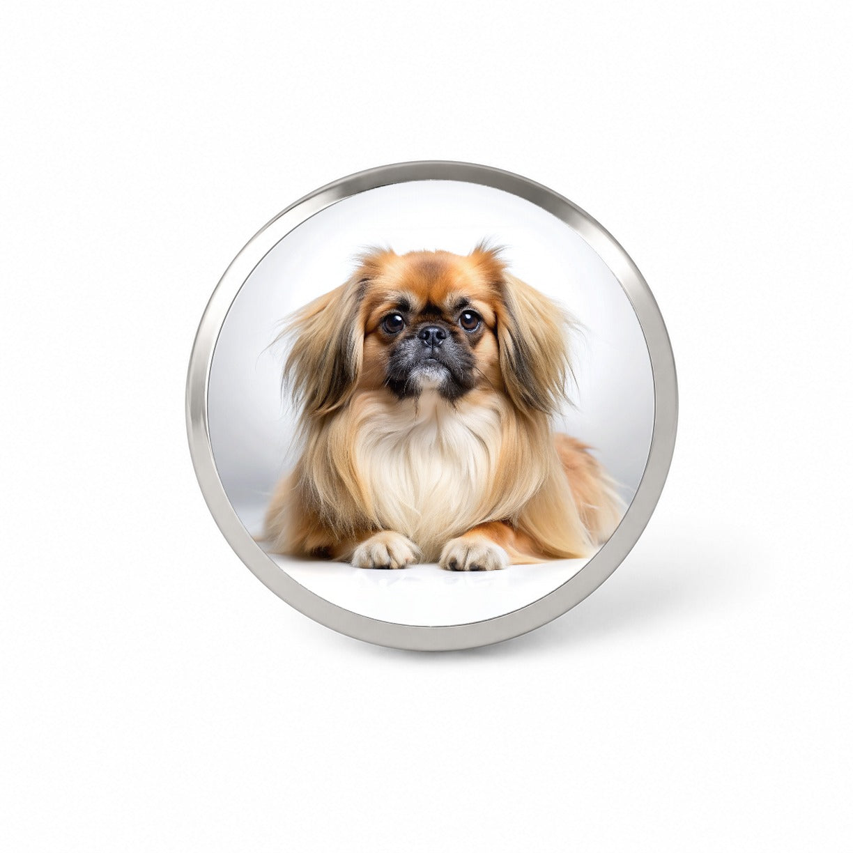 Pekingese Dog Photo Novelty Hat Backpack Lapel Pin