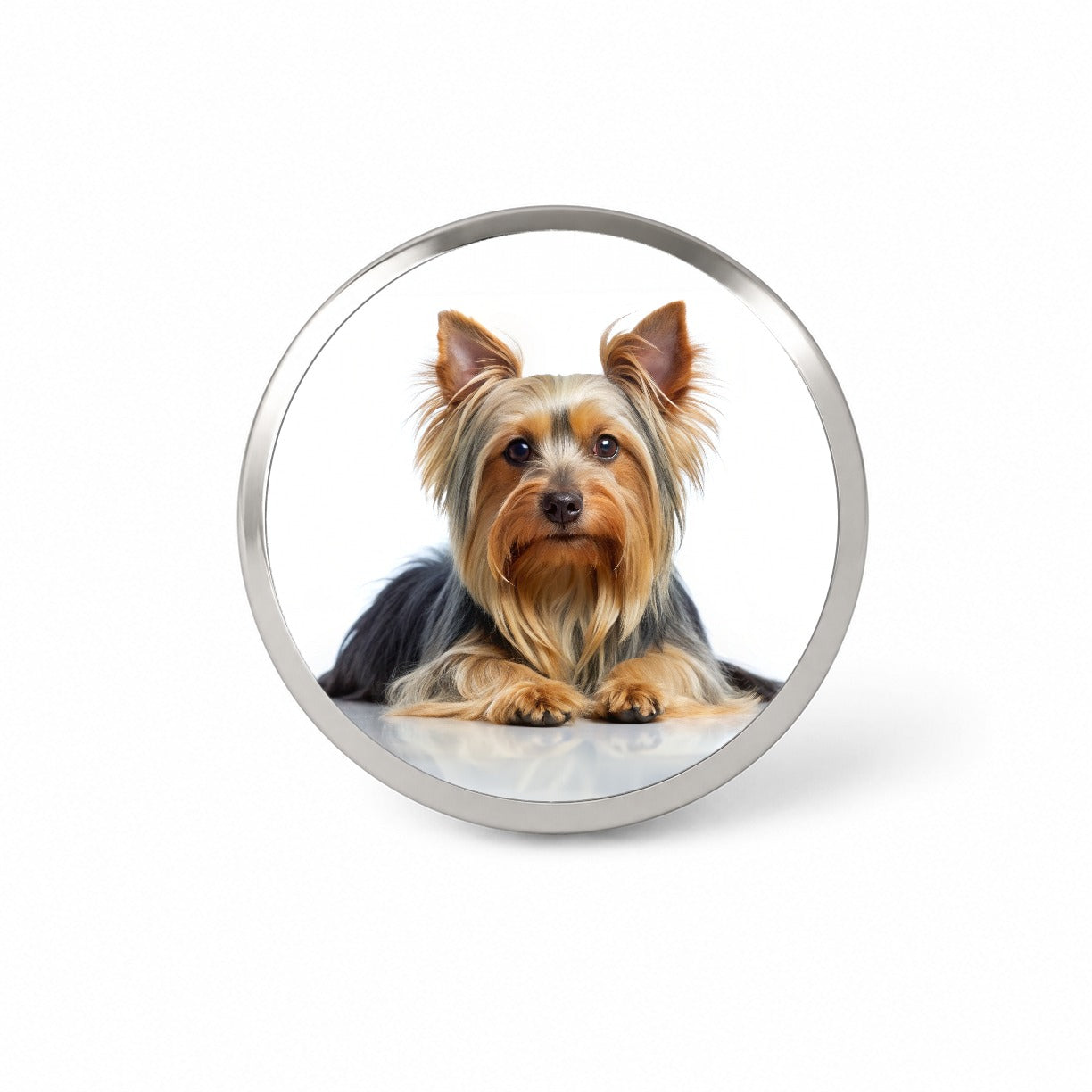 Silky Terrier Dog Photo Novelty Hat Backpack Lapel Pin