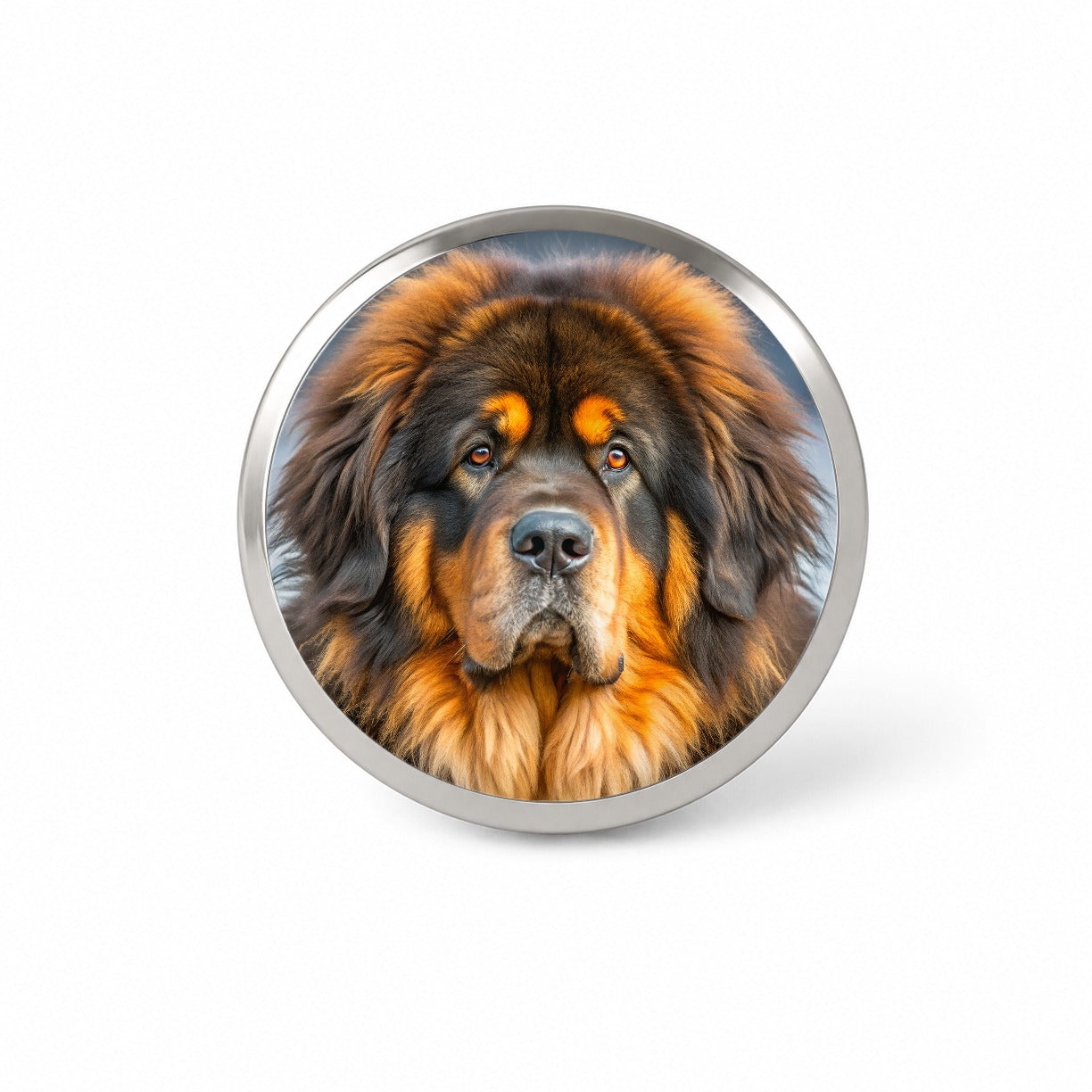 Tibetan Mastiff Dog Photo Novelty Hat Backpack Lapel Pin