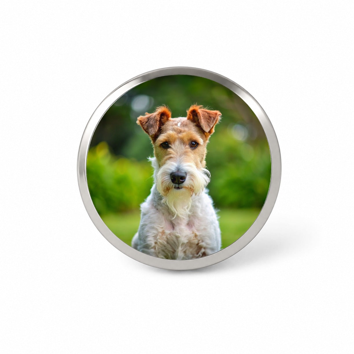 Wire Fox Terrier Dog Photo Novelty Hat Backpack Lapel Pin
