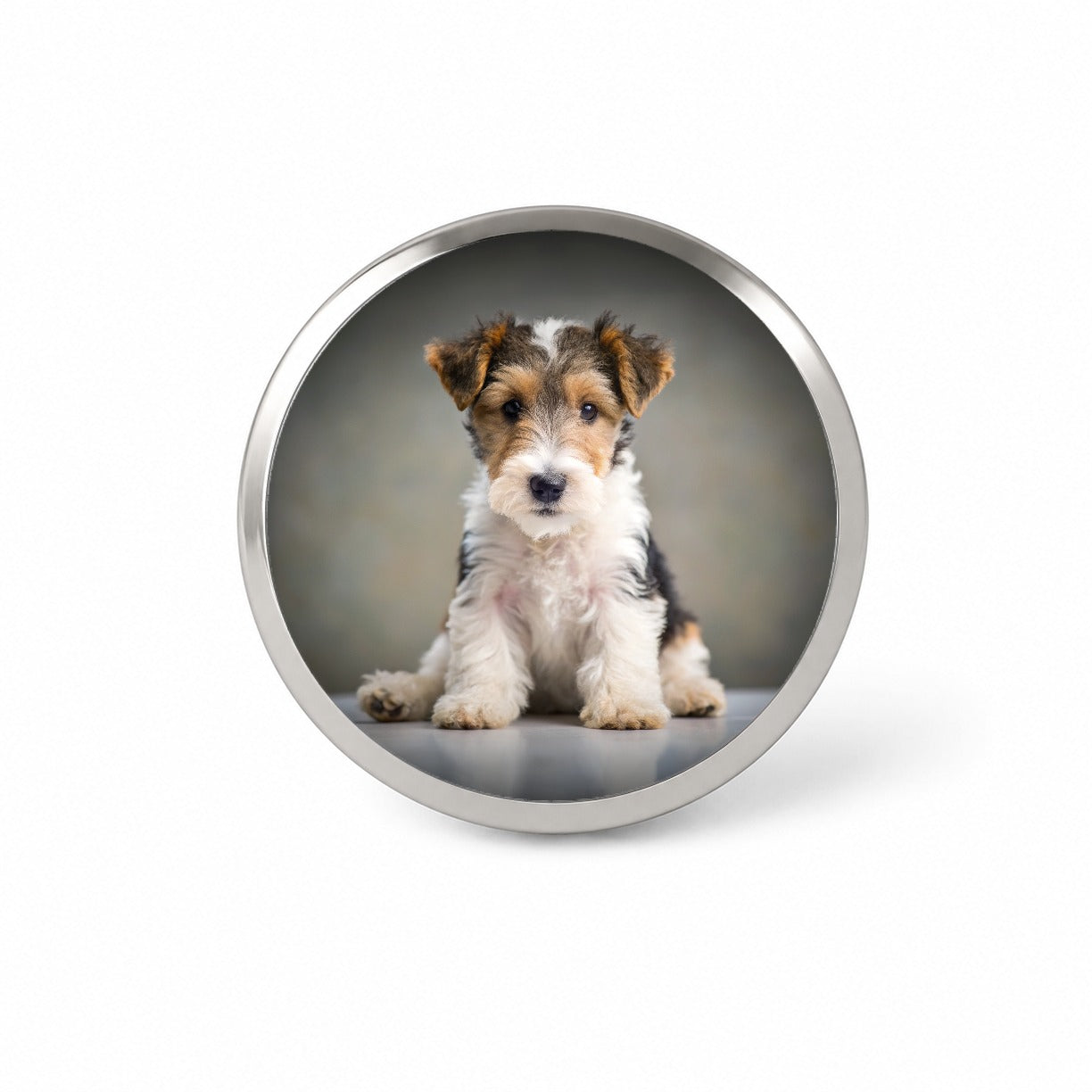 Wire Fox Terrier Dog Puppy Photo Novelty Hat Backpack Lapel Pin