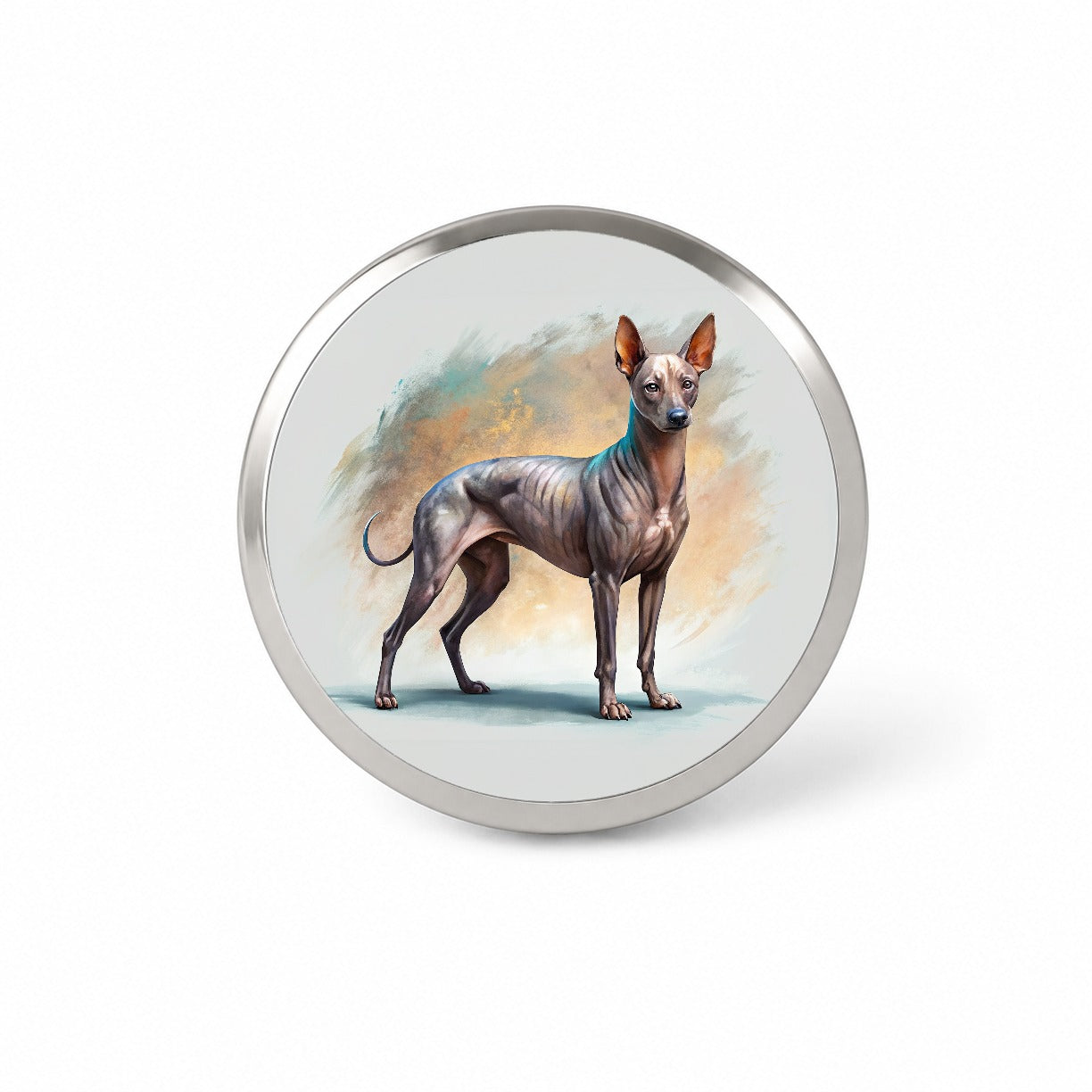 Xoloitzcuintli Xolo Mexican Hairless Dog Illustration Novelty Hat Backpack Lapel Pin