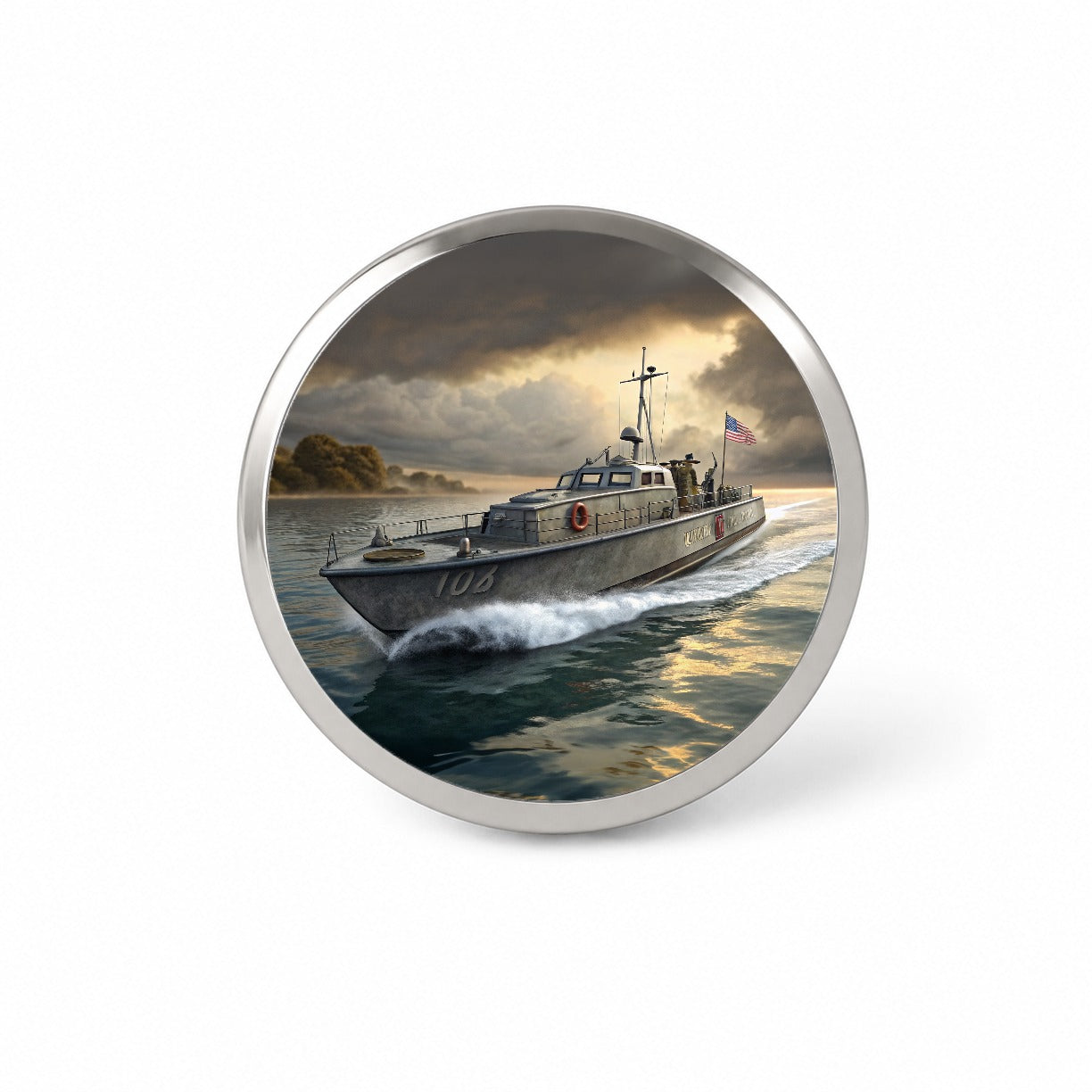 WWII US Navy PT Patrol Boat Novelty Hat Backpack Lapel Pin