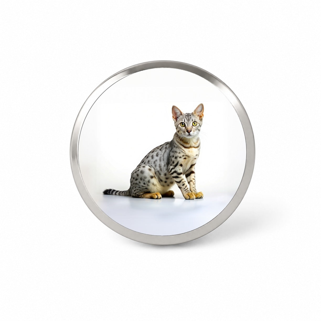 Egyptian Mau Cat Photo Novelty Hat Backpack Lapel Pin