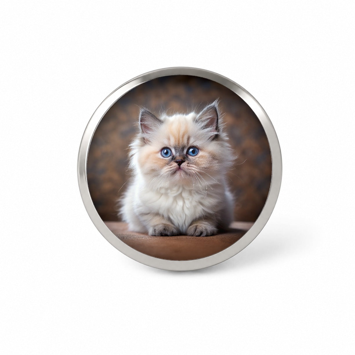 Himalayan Cat Kitten Photo Novelty Hat Backpack Lapel Pin