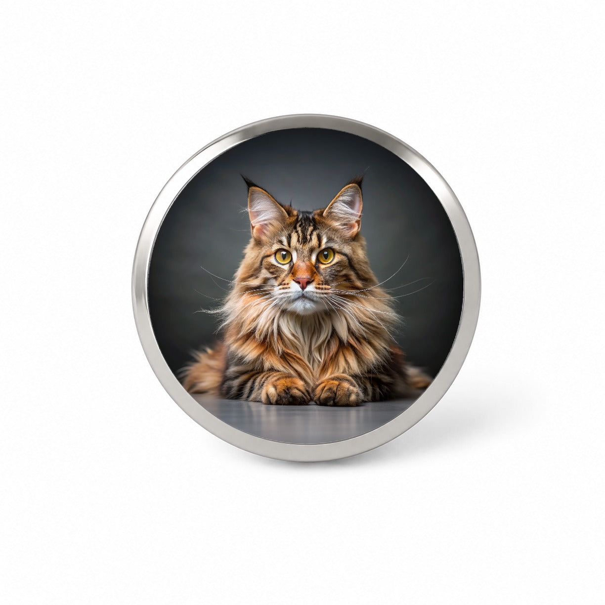 Maine Coon Cat Photo Novelty Hat Backpack Lapel Pin