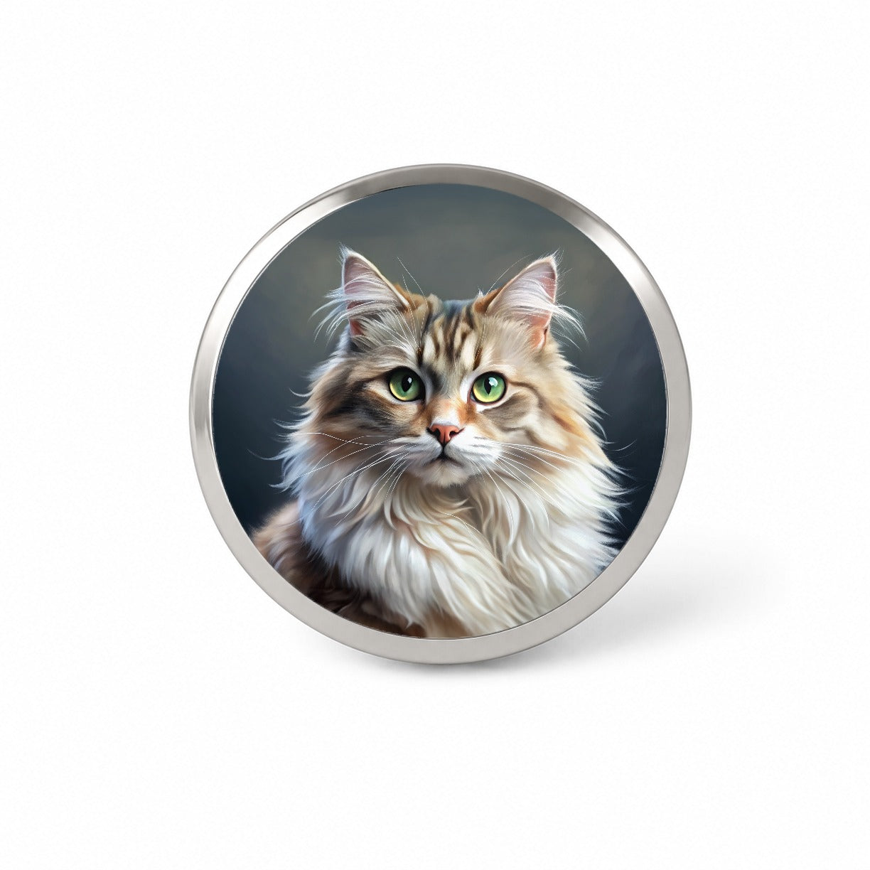 Ragamuffin Cat Illustration Novelty Hat Backpack Lapel Pin