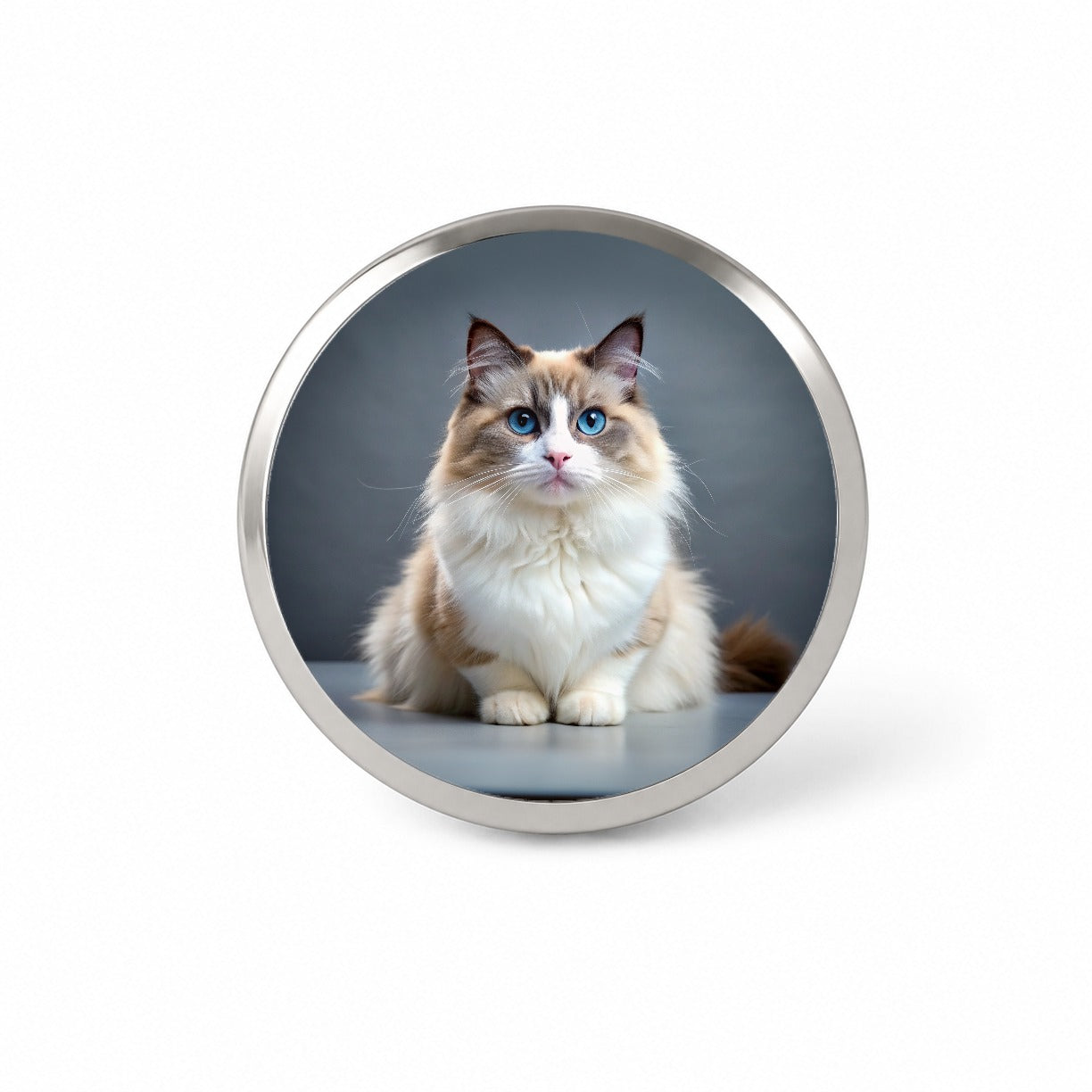 Ragdoll Cat Photo Novelty Hat Backpack Lapel Pin