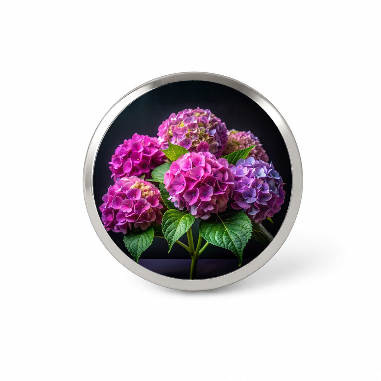 Hydrangea Flowers Photo Novelty Hat Backpack Lapel Pin