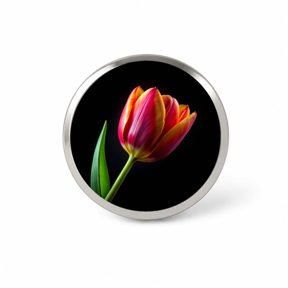 Tulip Flower Photo Novelty Hat Backpack Lapel Pin