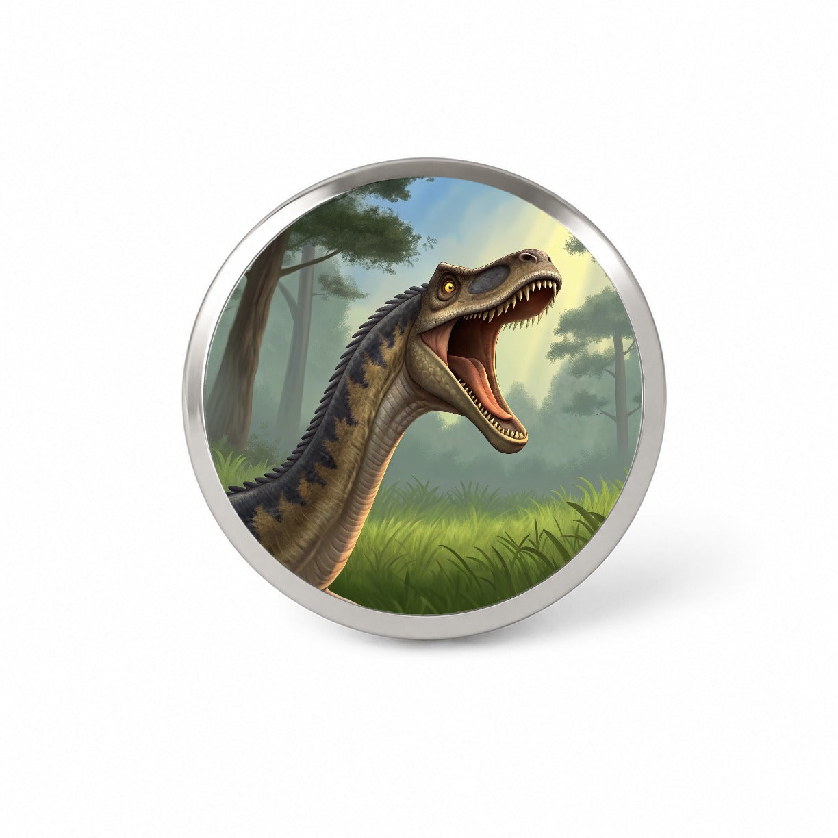 Roaring Diplodocus Dinosaur Forest Novelty Hat Backpack Lapel Pin