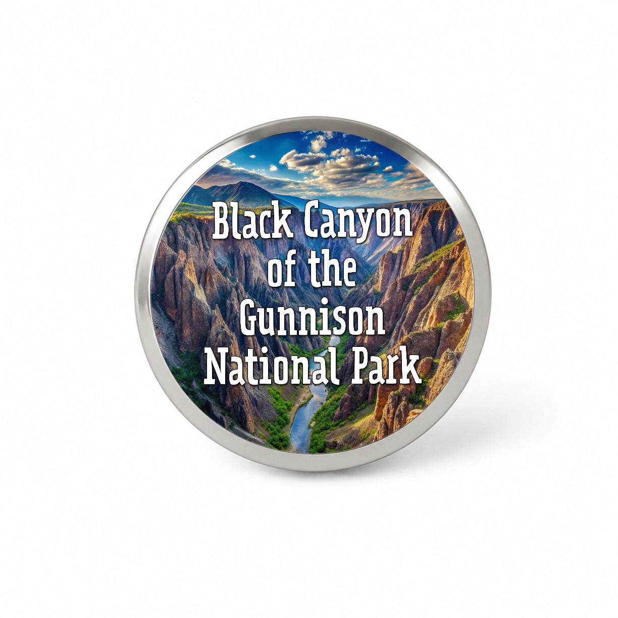 Black Canyon of the Gunnison National Park Colorado Novelty Hat Backpack Lapel Pin