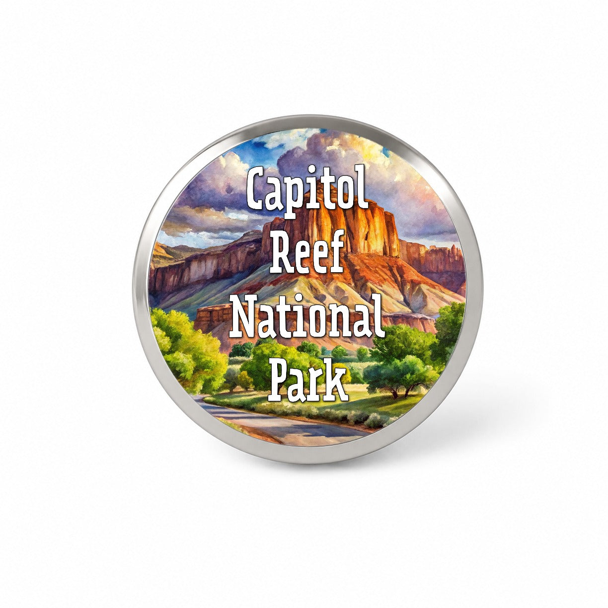 Capitol Reef National Park Utah Novelty Hat Backpack Lapel Pin