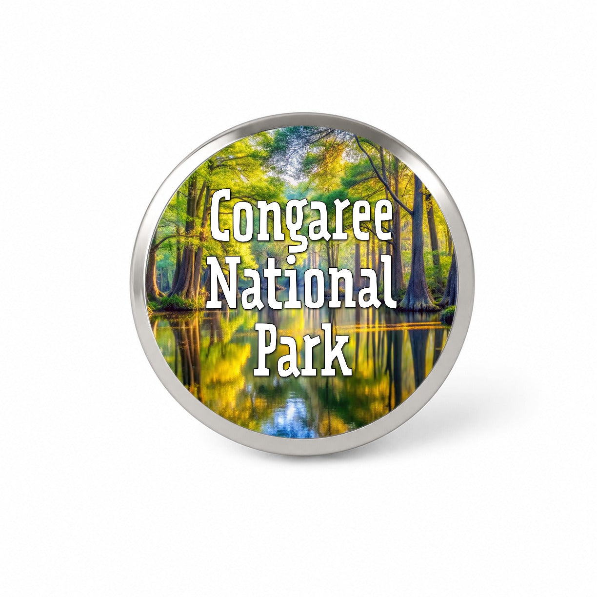Congaree National Park South Carolina Novelty Hat Backpack Lapel Pin
