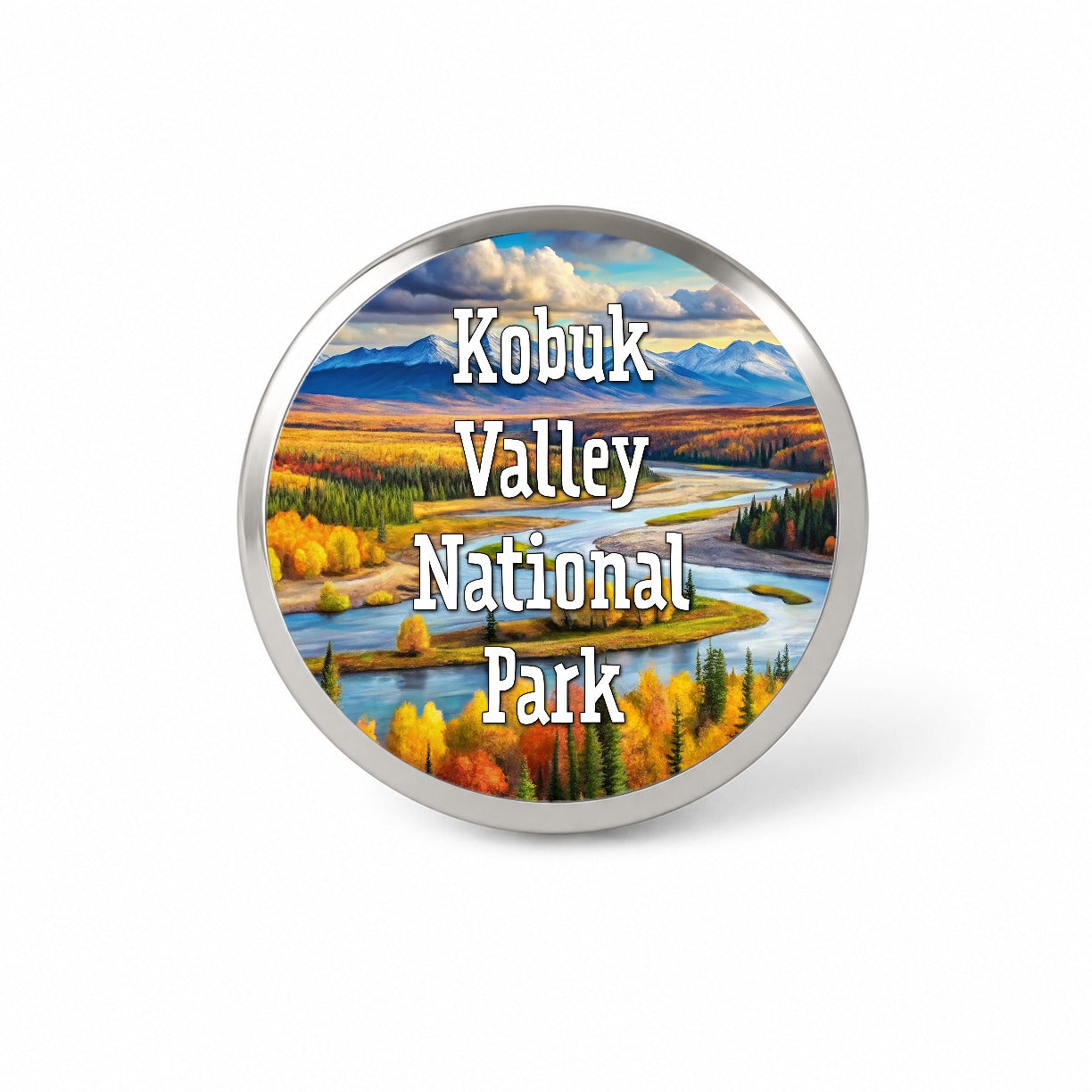 Kobuk Valley National Park Alaska Novelty Hat Backpack Lapel Pin