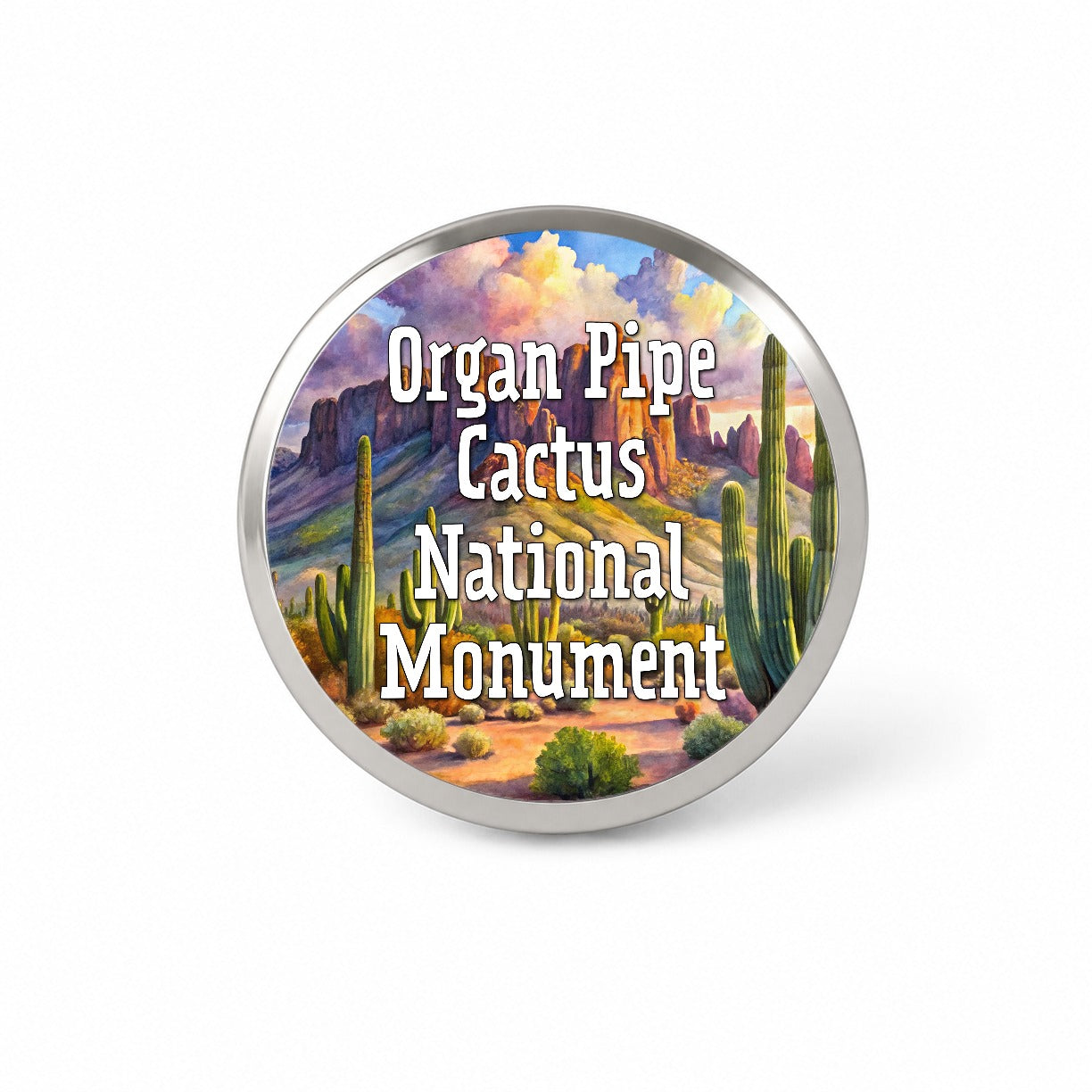 Organ Pipe Cactus National Monument Arizona Novelty Hat Backpack Lapel Pin
